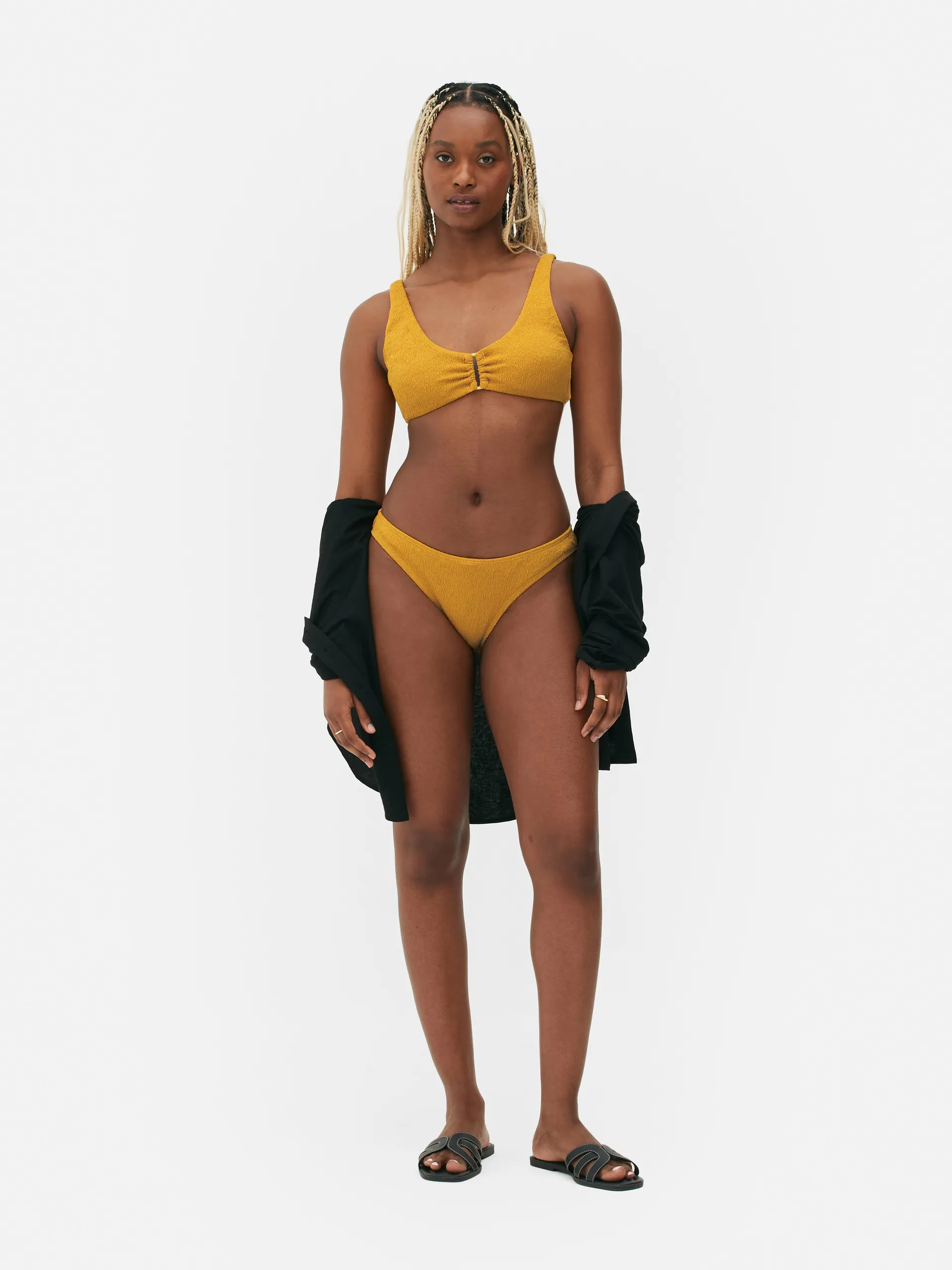 Textured Bikini Set