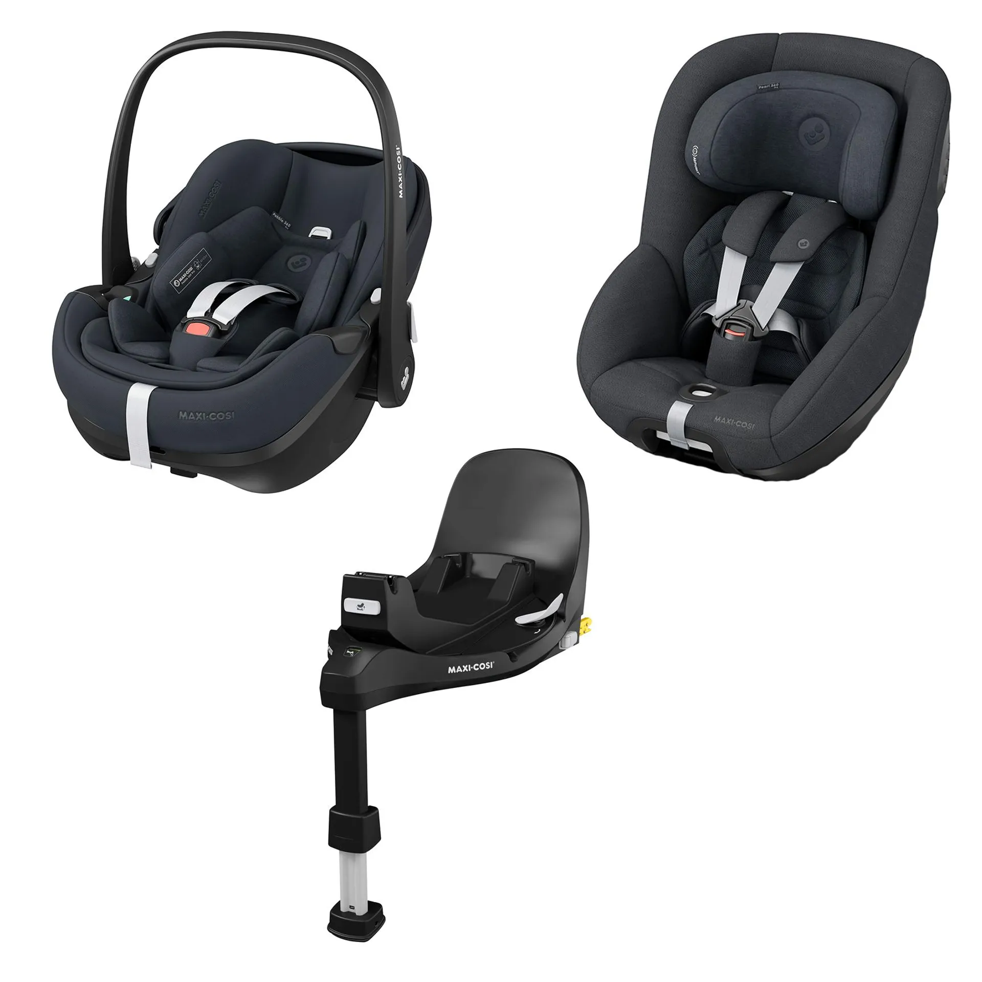 Maxi-Cosi 360 Family Pro Bundle in Essential Graphite