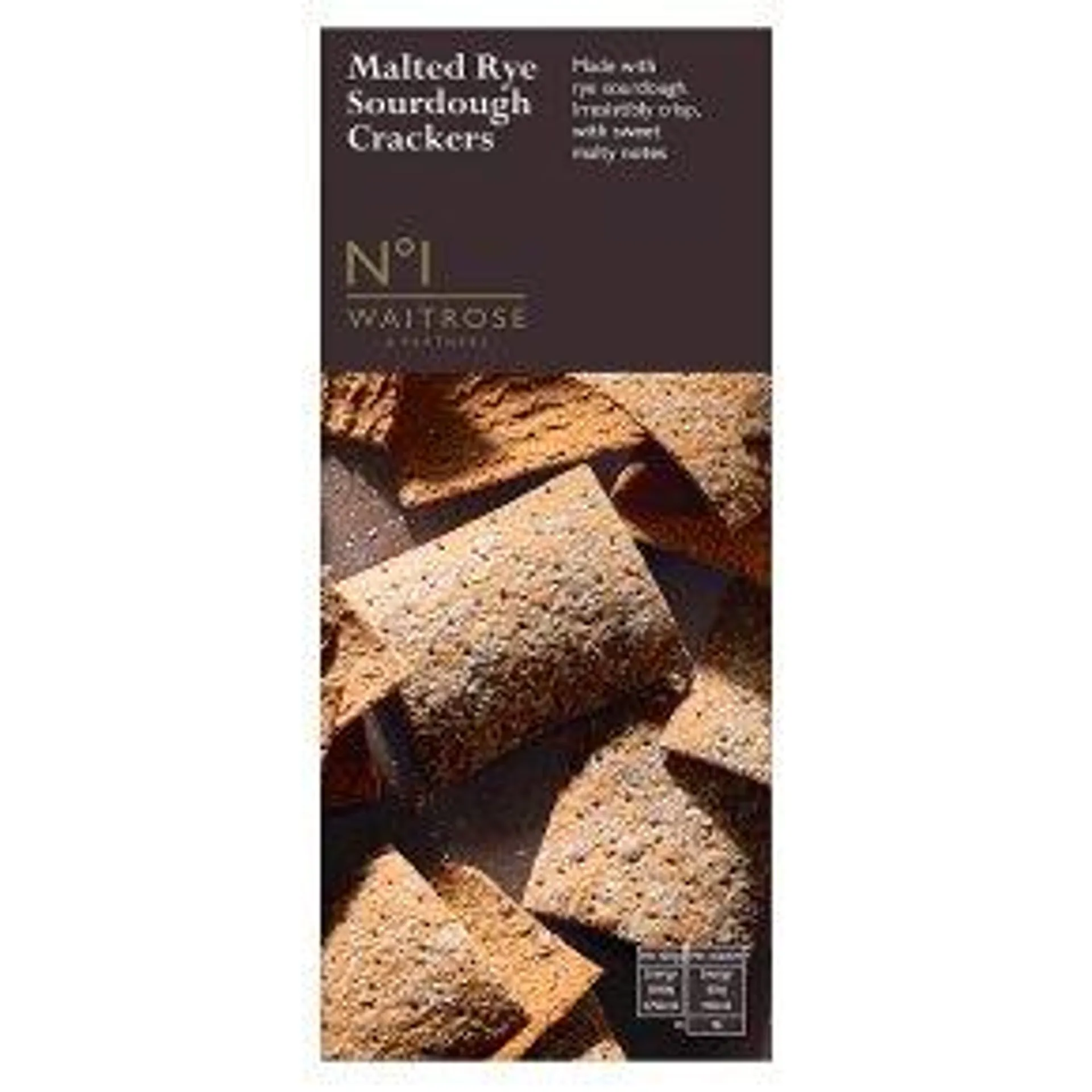 No.1 Malted Rye Sourdough Crackers