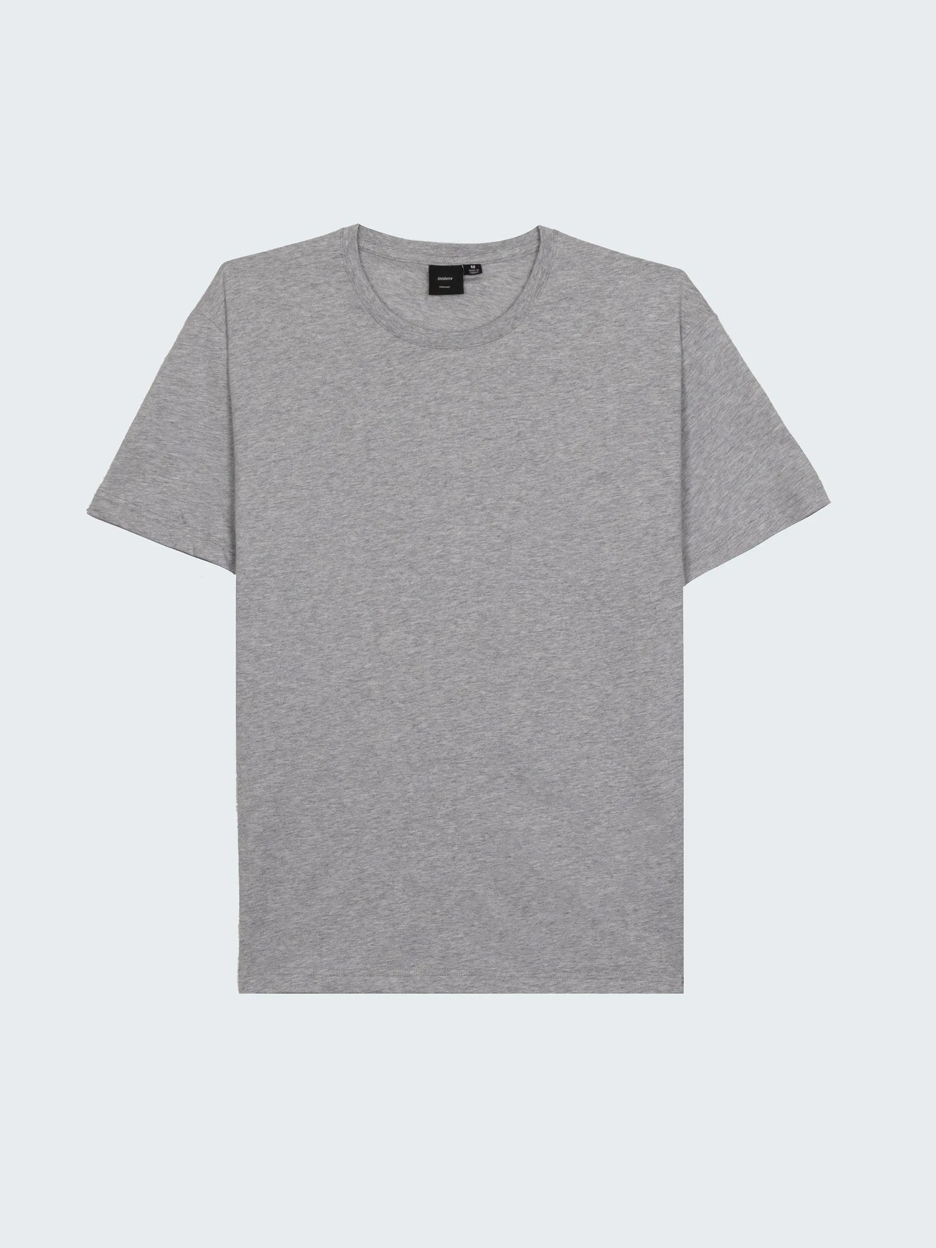 Super soft organic cotton t-shirt in grey marl