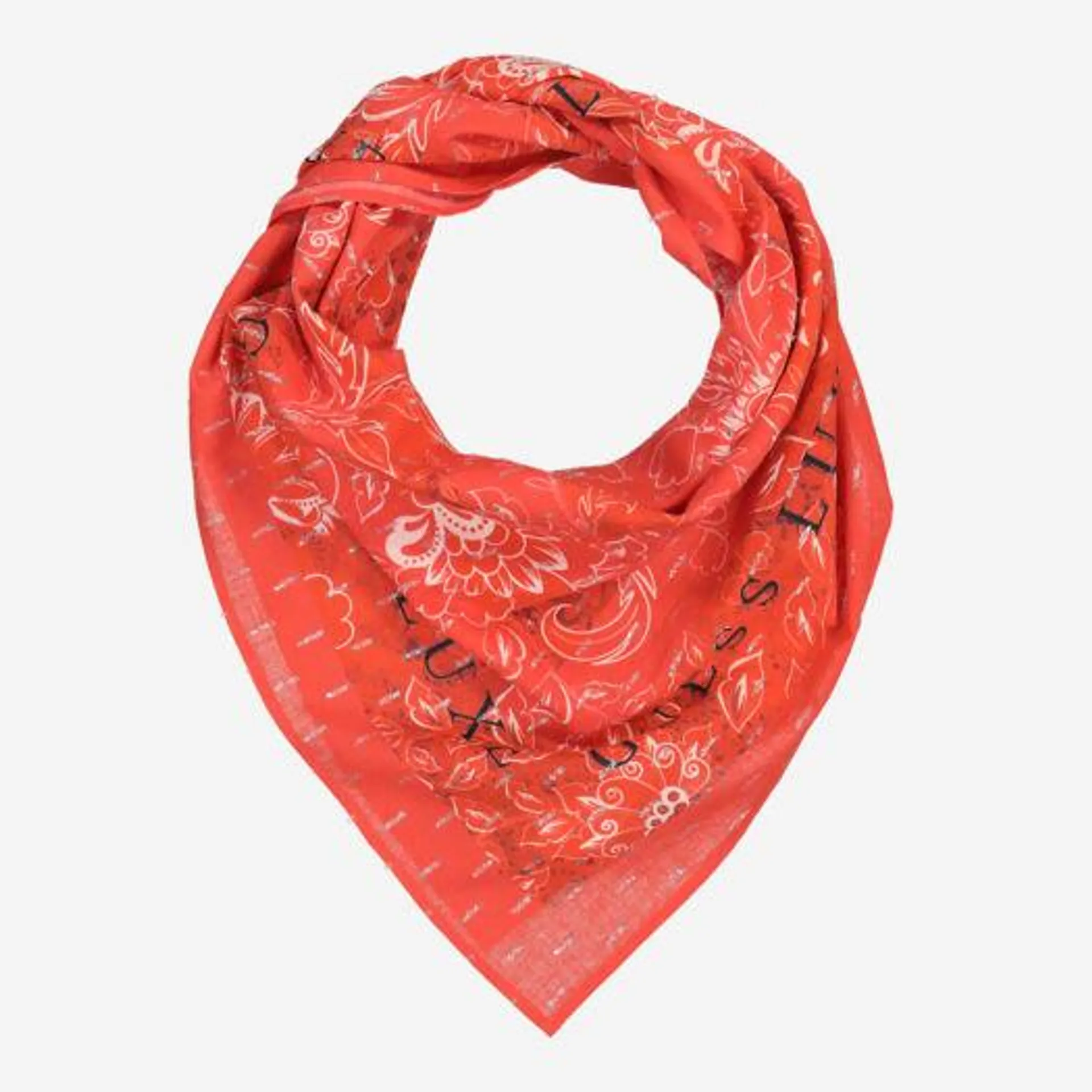 Red Metallic Fleck Scarf