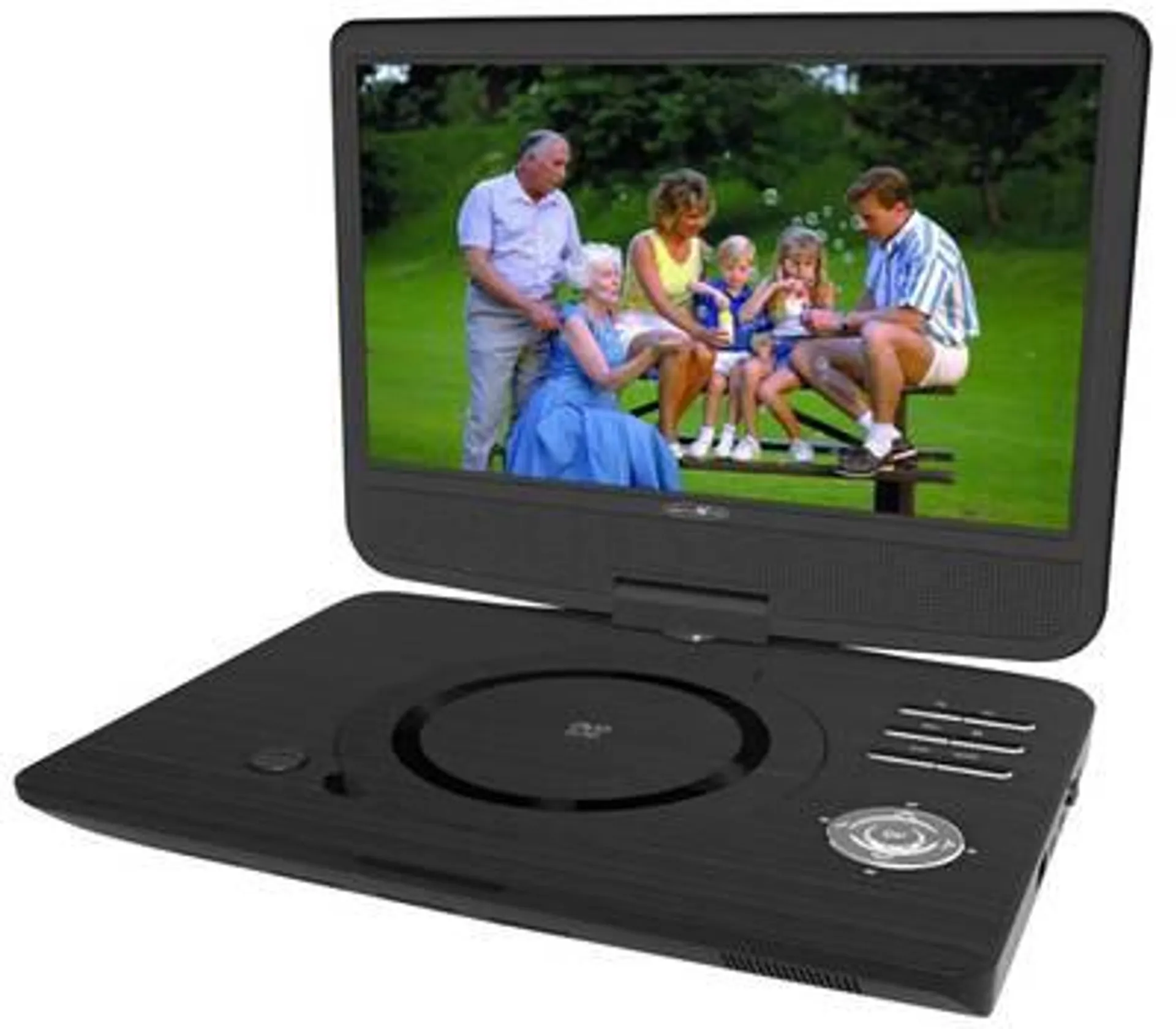 Reflexion DVD1005 Portable DVD player 25.7 cm 10 inch incl. 12V car power cable, Battery-powered Black