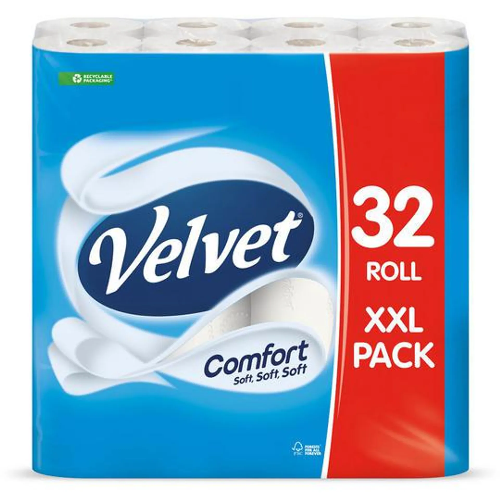 Velvet Comfort 32 Toilet Rolls