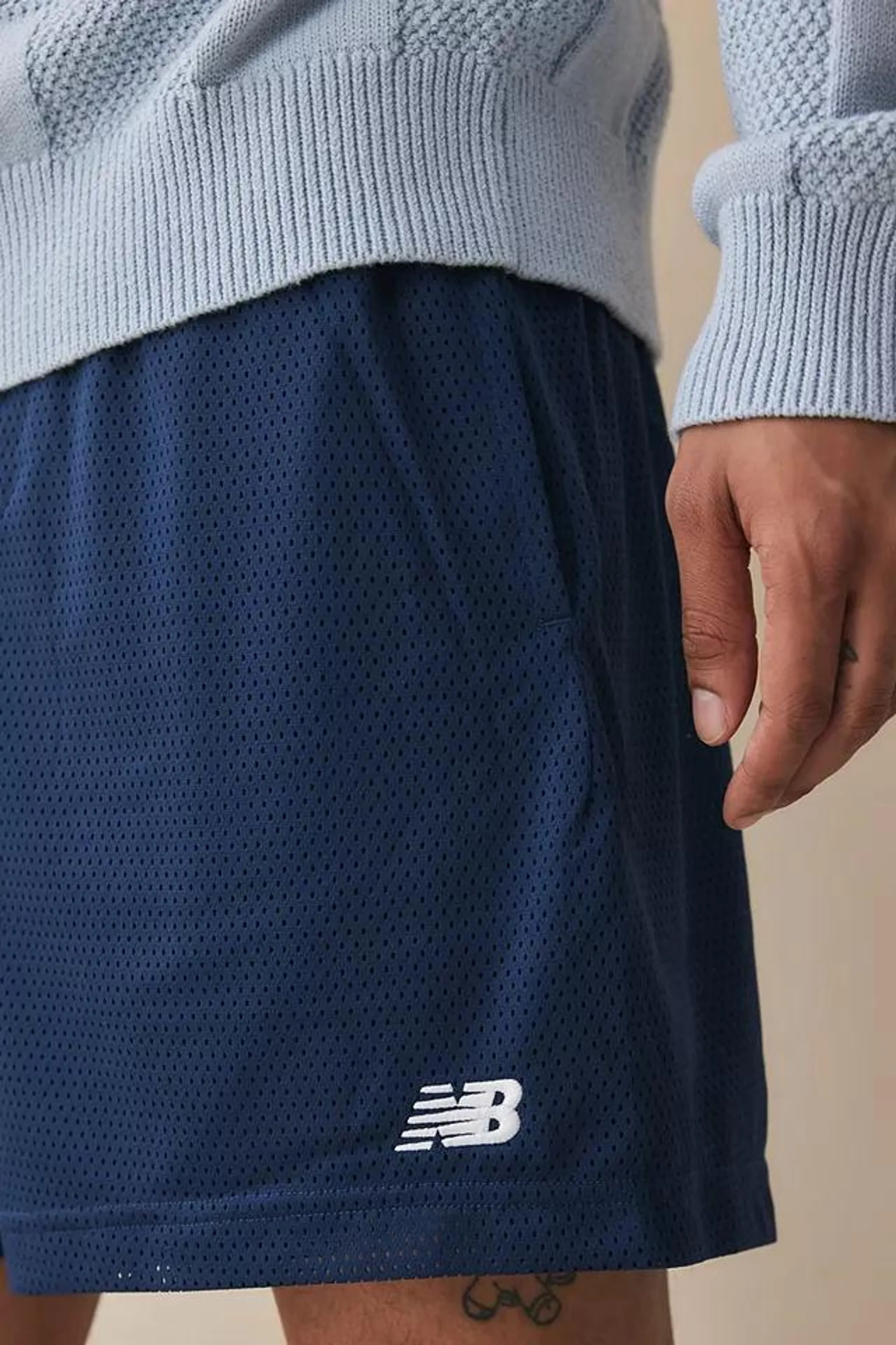 New Balance Navy 7" Mesh Shorts