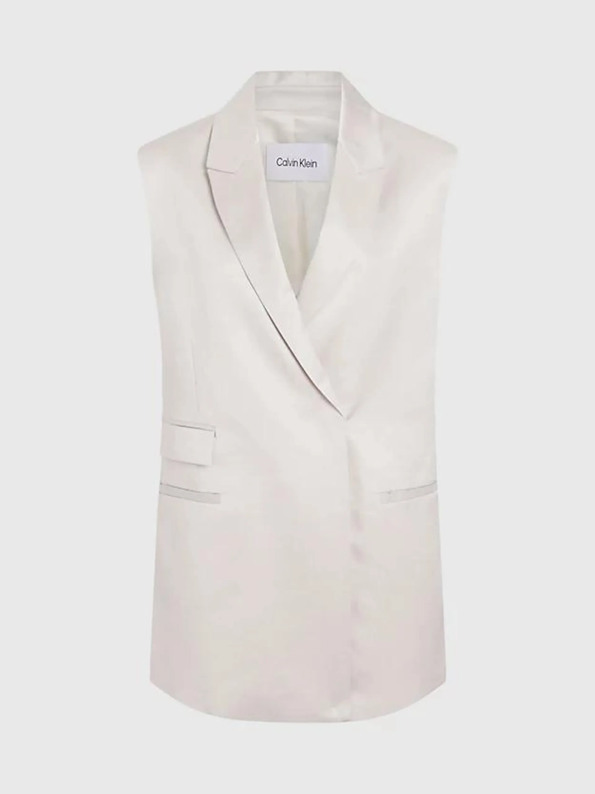 Relaxed Viscose Tailored Gilet