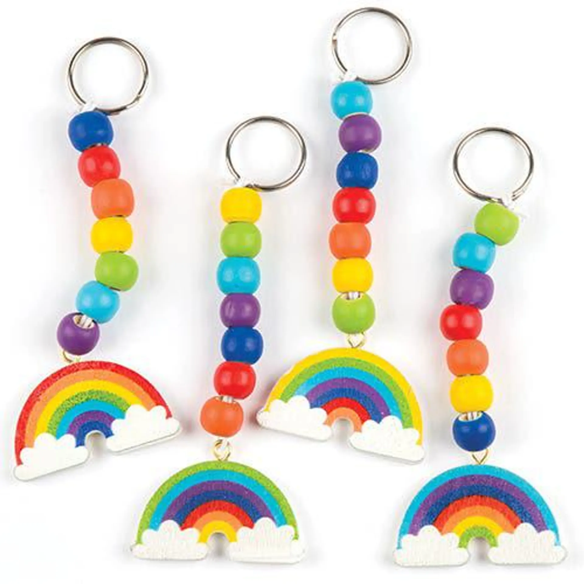 Rainbow Wooden Keyring & Bag Dangler Kits