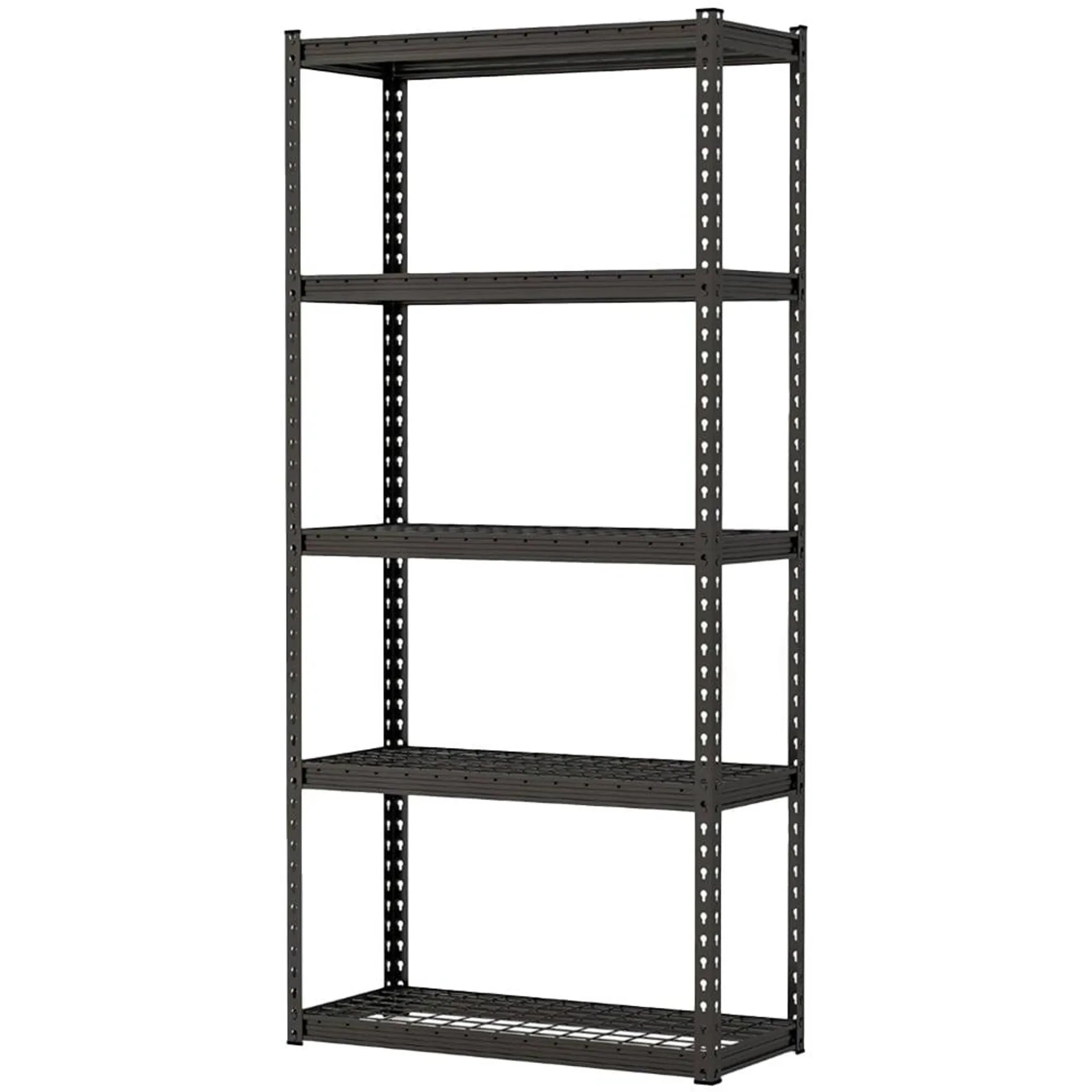 Costway 5 Shelf Black Heavy Duty Wire Shelving Unit