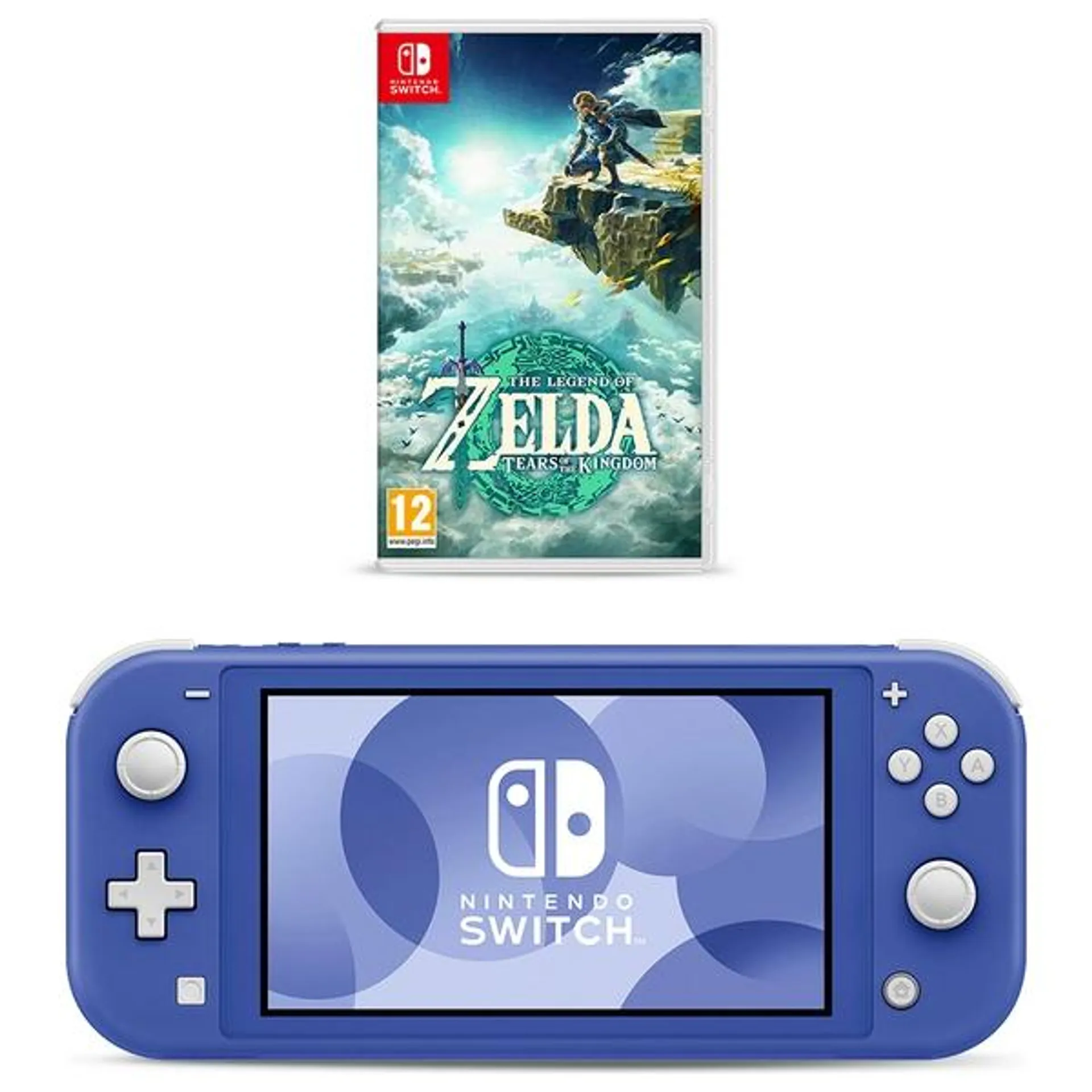 Nintendo Switch Lite Blue & The Legend of Zelda Tears of the Kingdom