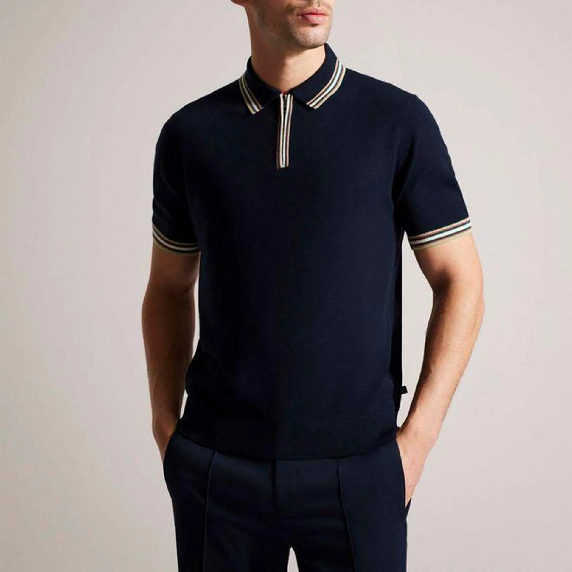 Ted Baker Pierrot Regular Polo in Navy