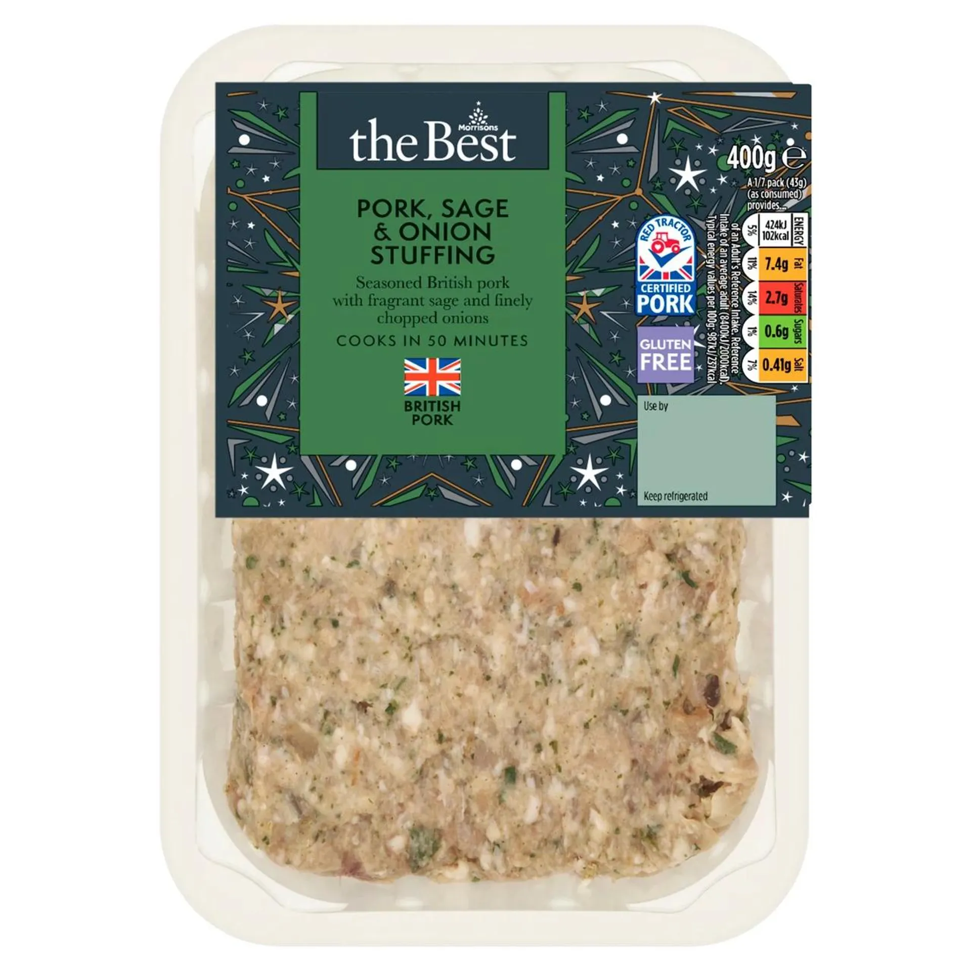 Morrisons The Best Pork, Sage & Onion Stuffing