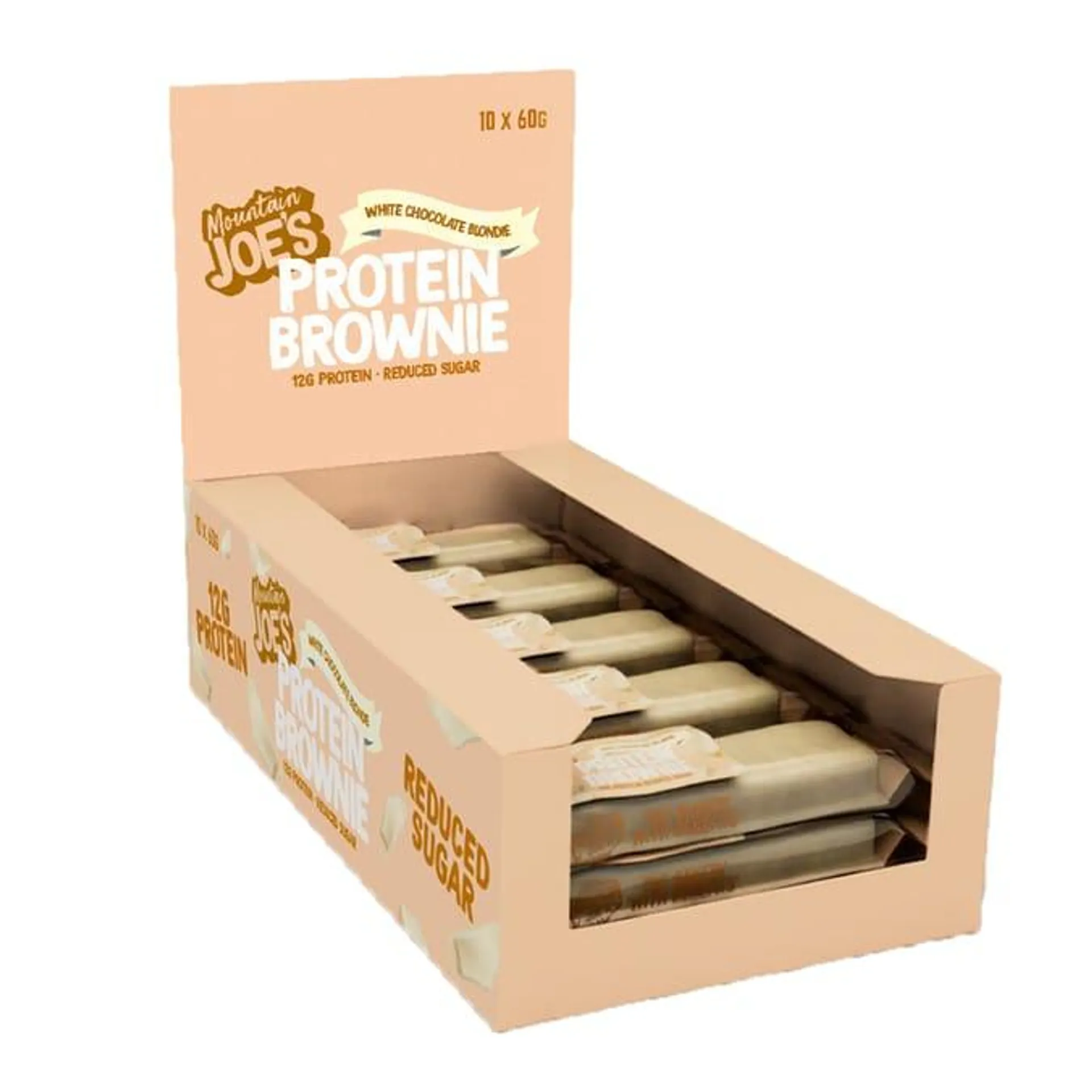 Mountain Joe's Protein Brownie 60g - White Chocolate Blondie x10