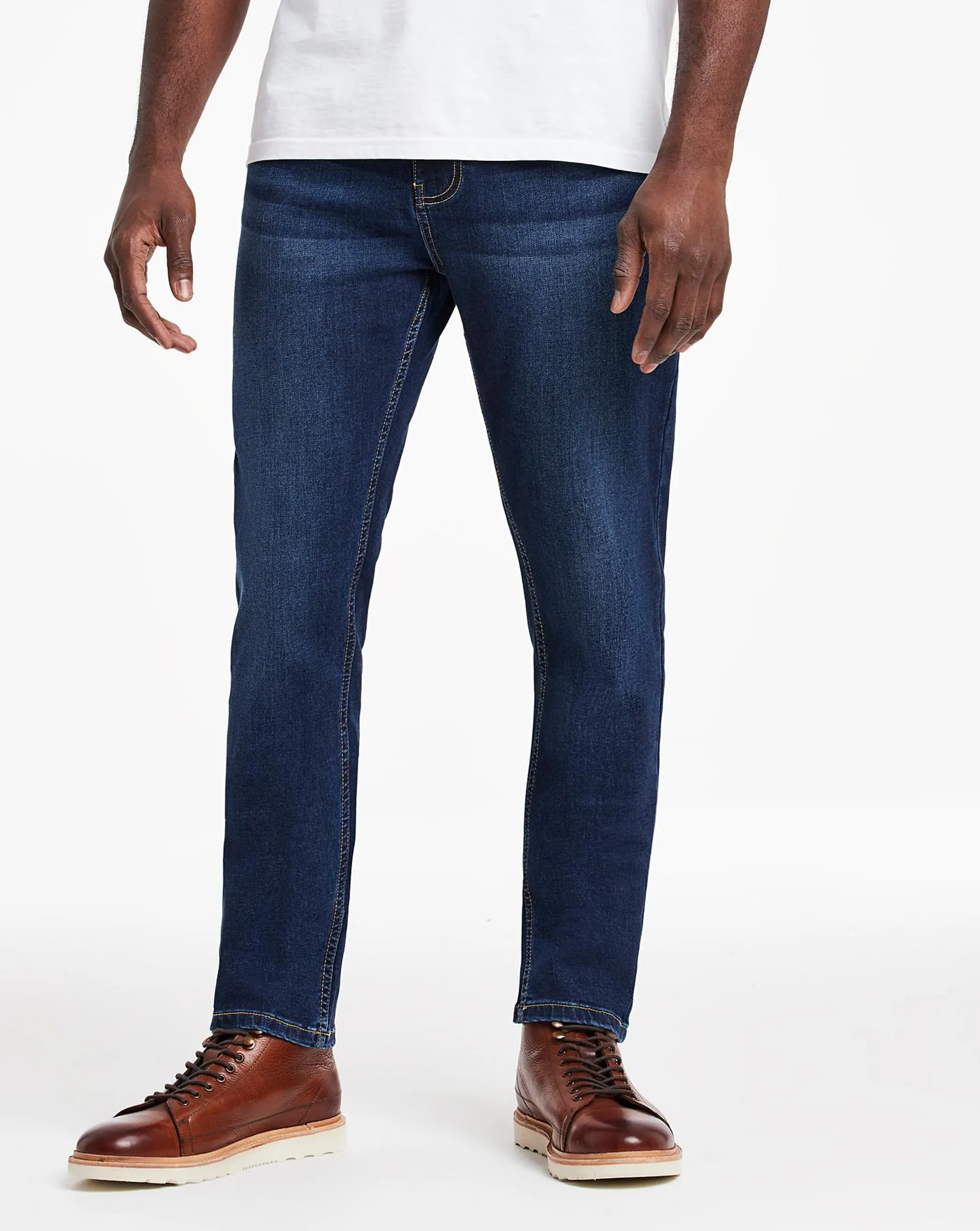 Darkwash Slim Fit Stretch Jeans