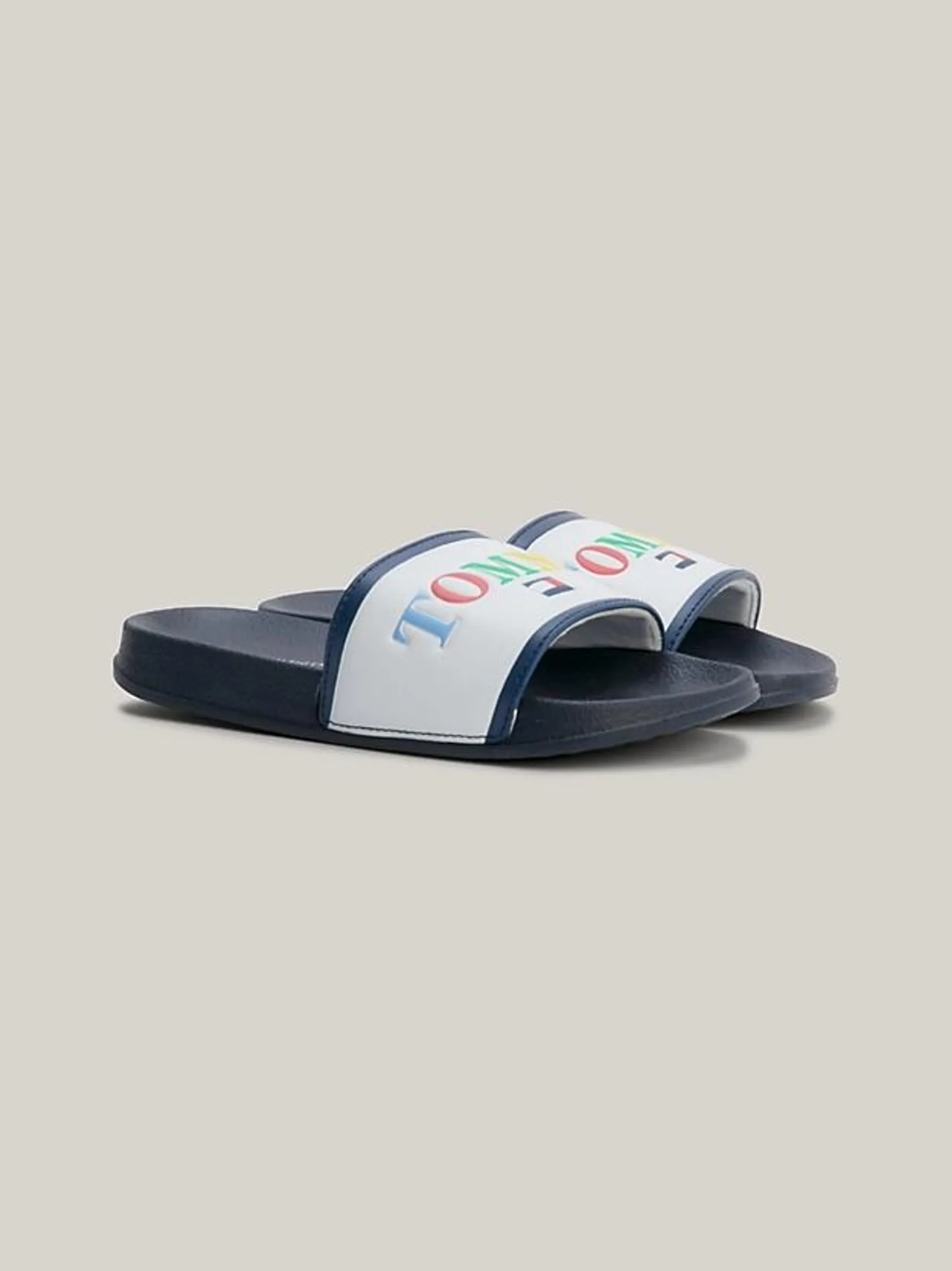 Logo Strap Pool Slides