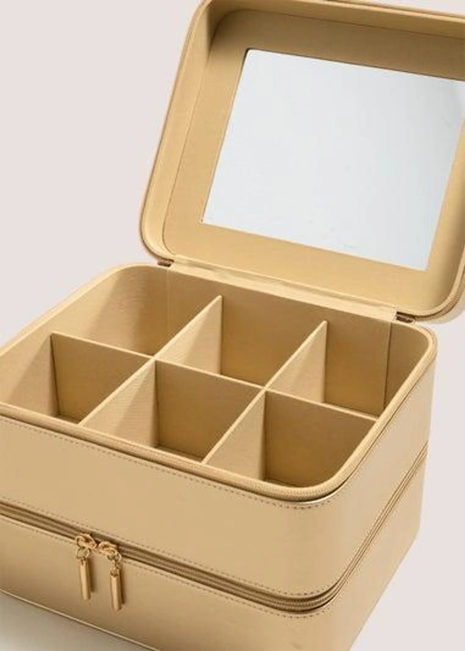 Gold Travel Beauty Case