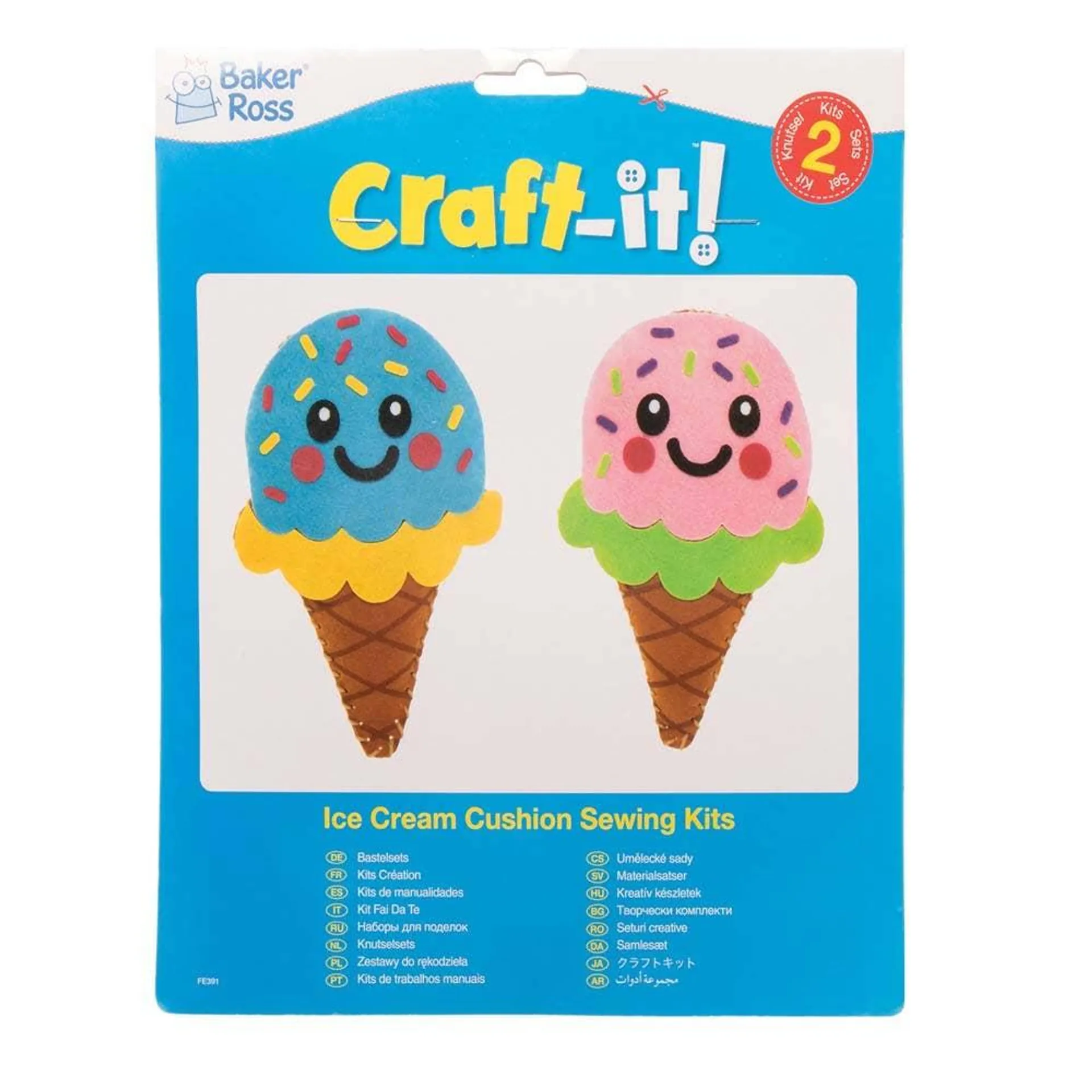 Ice Cream Cushion Sewing Kits