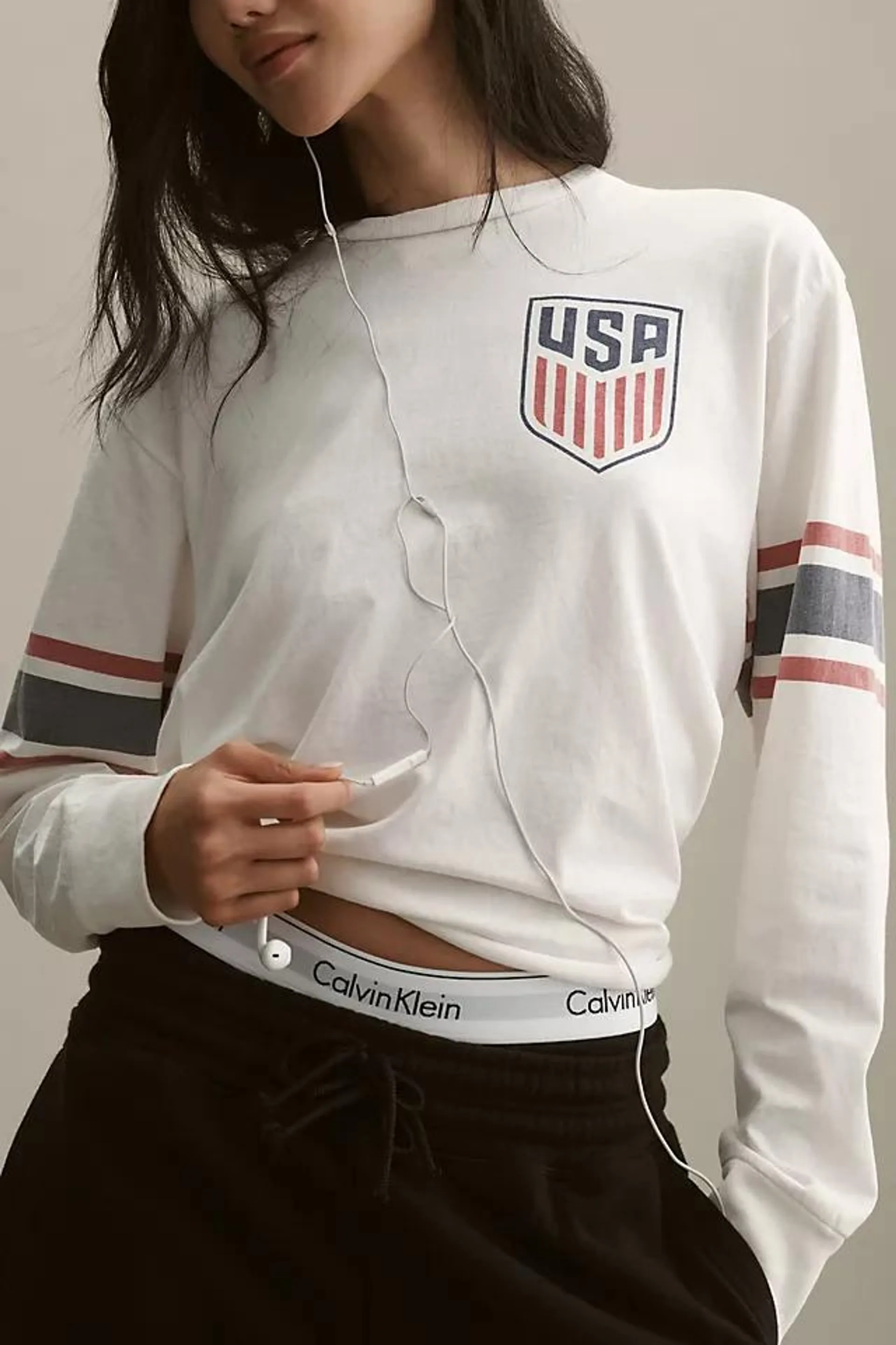 Original Retro Brand Long-Sleeve USA T-Shirt