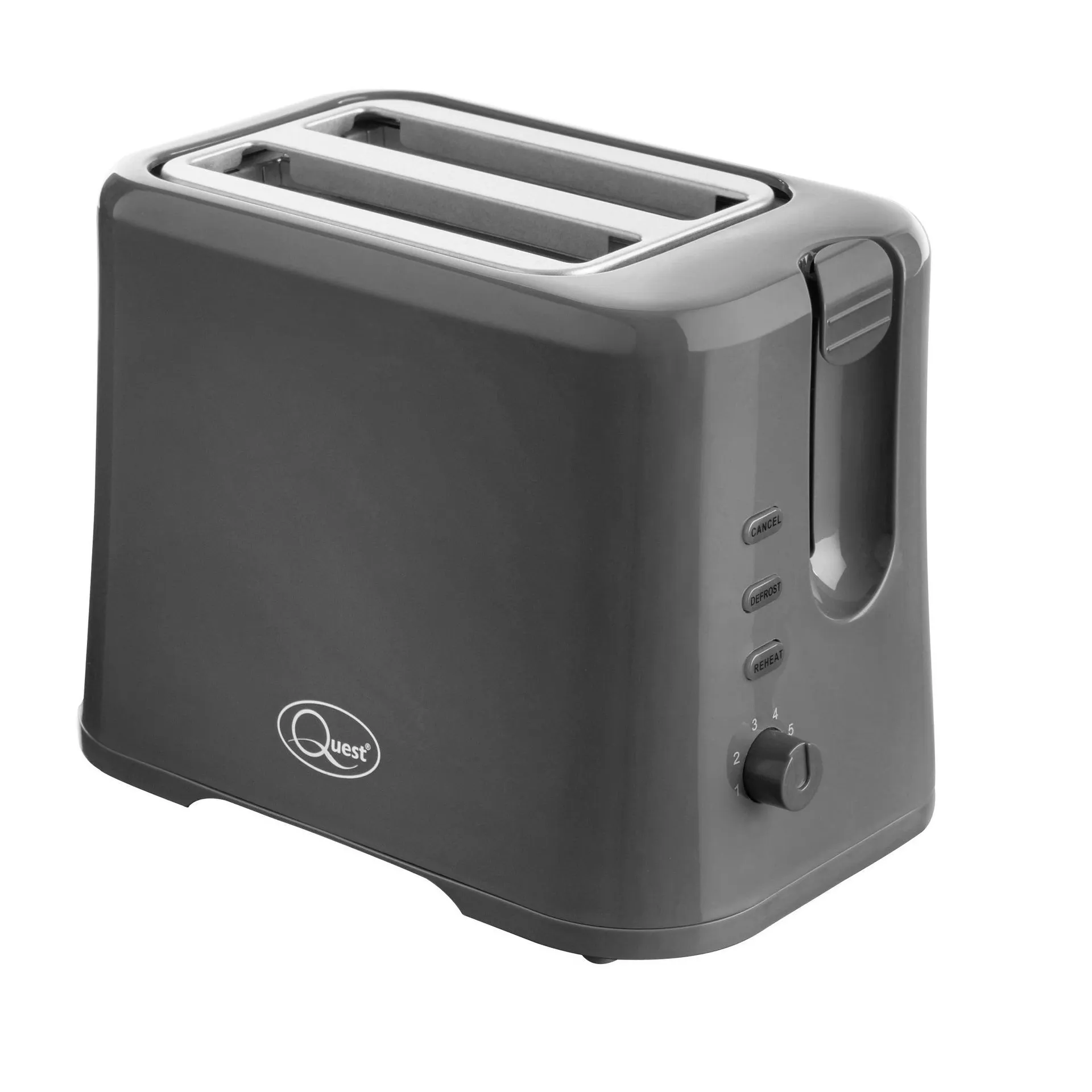 Quest 2 Slice Plastic Toaster - Grey