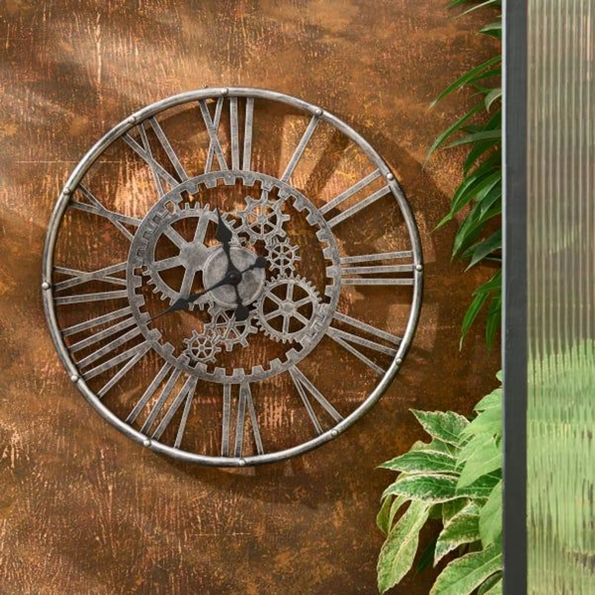 Cogs Indoor Outdoor Wall Clock