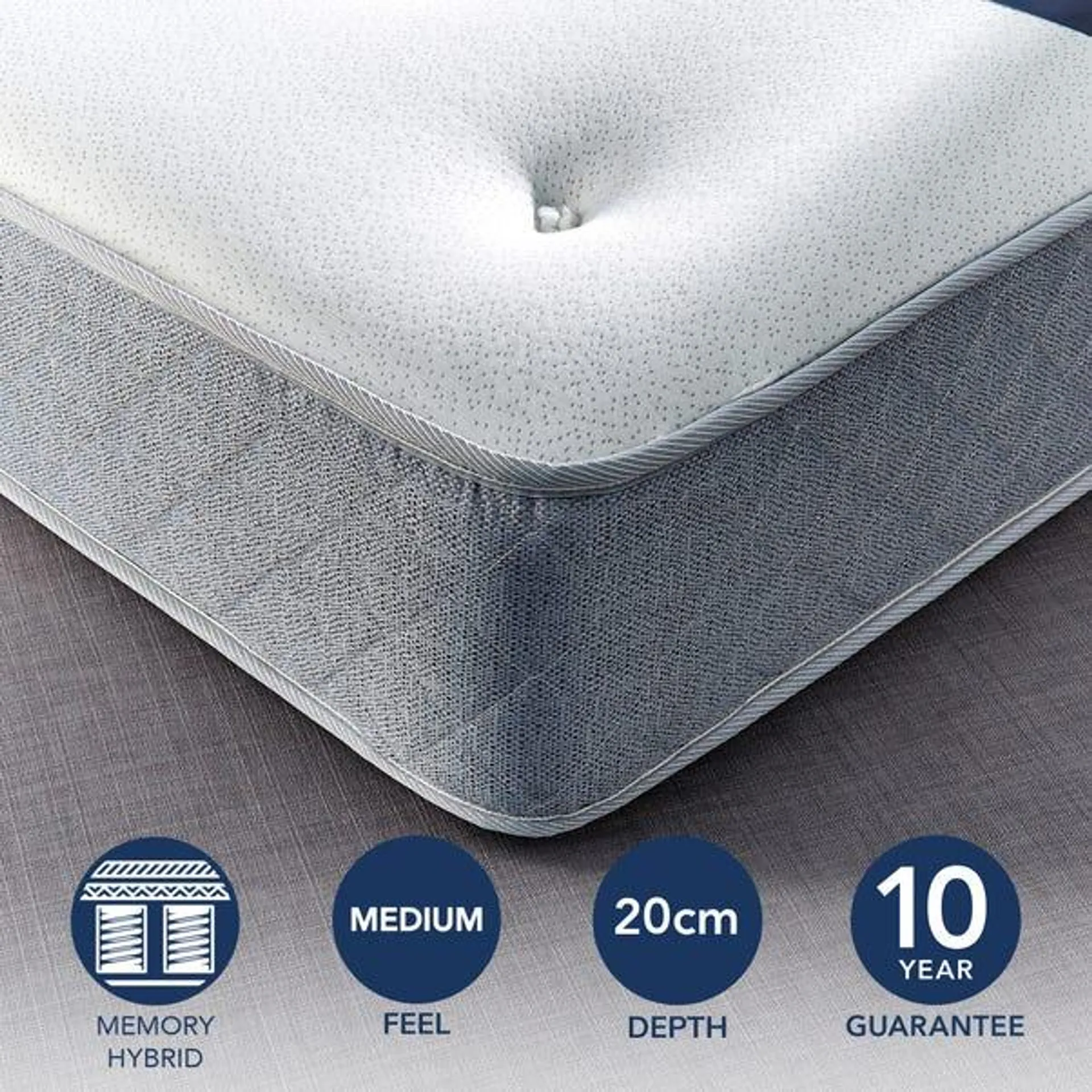 Fogarty Just Right Memory Foam Top Orthopaedic Open Coil Mattress