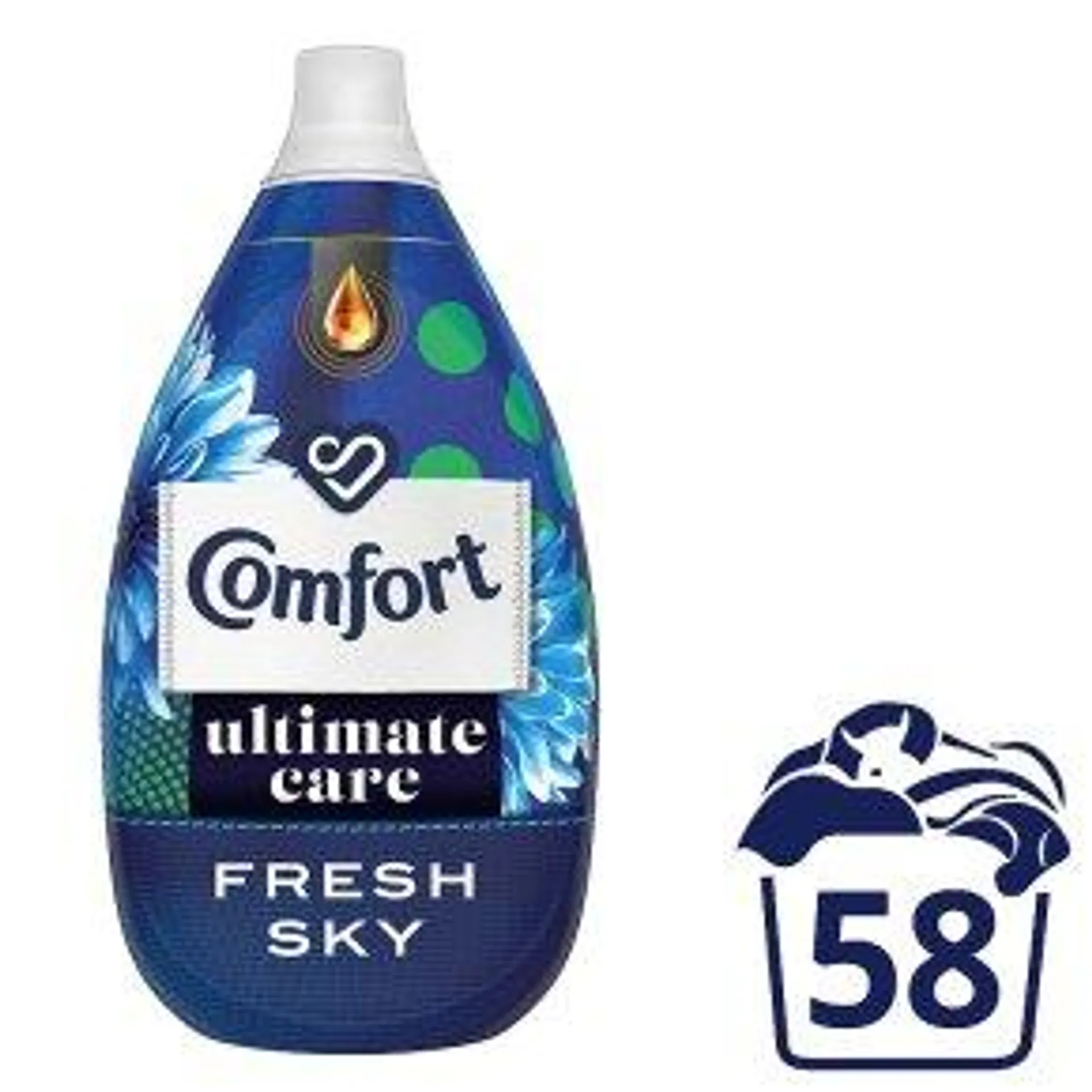 Comfort Ultimate Care Concentrated Fresh Sky Fabric Conditioner 58W