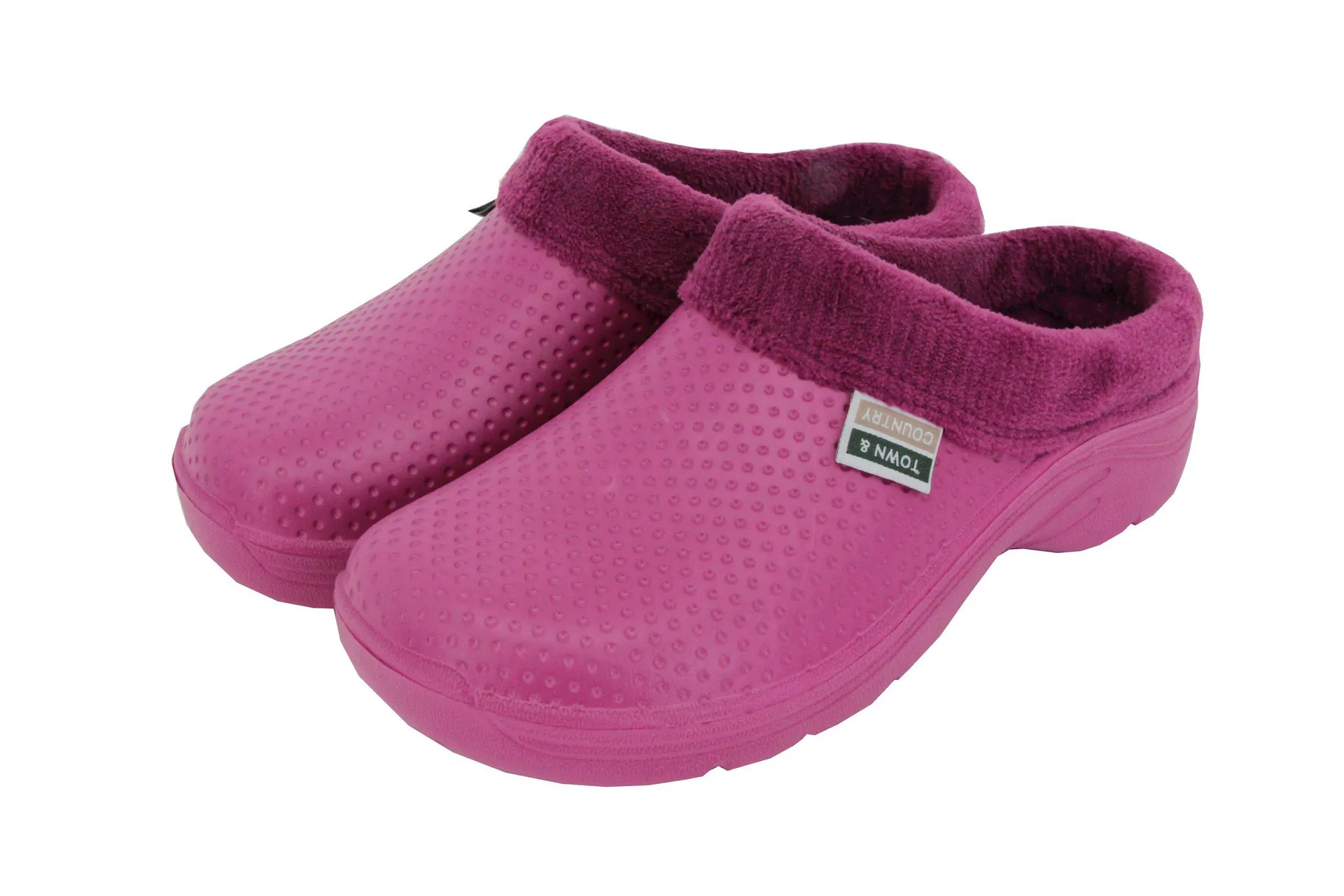 Town and Country Fleecy Cloggies Raspberry