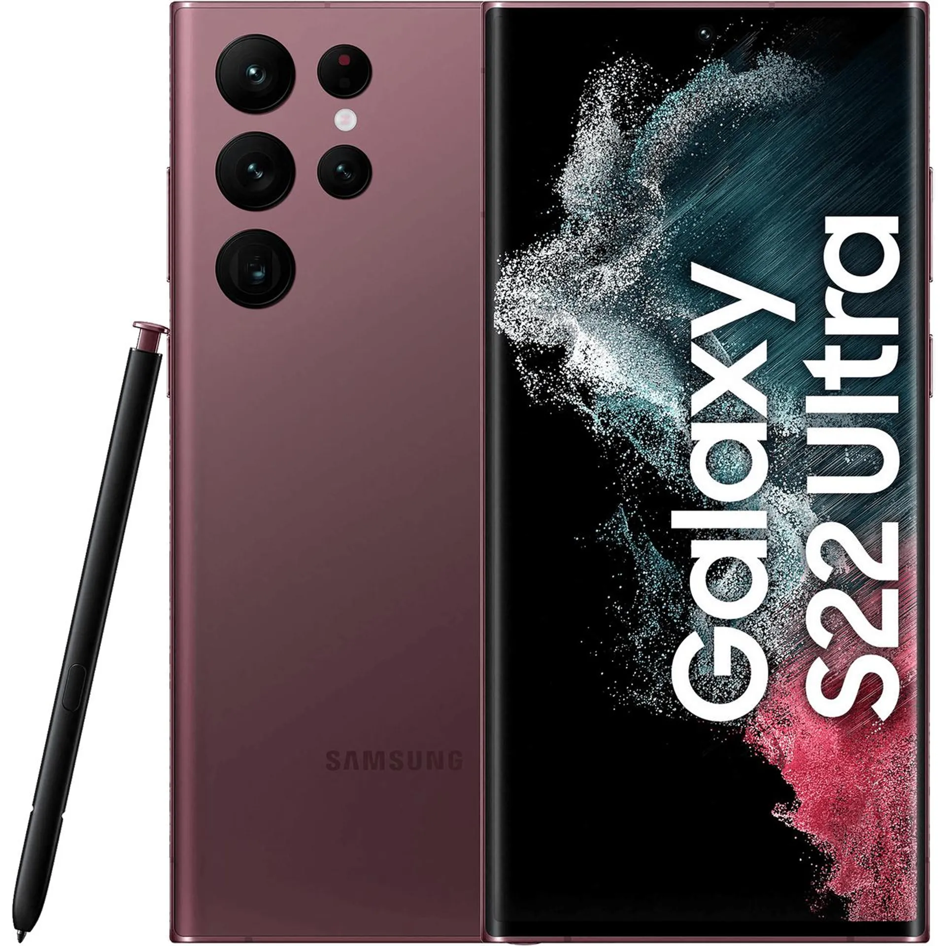 Samsung Galaxy S22 Ultra 128 GB Smartphone in Burgundy