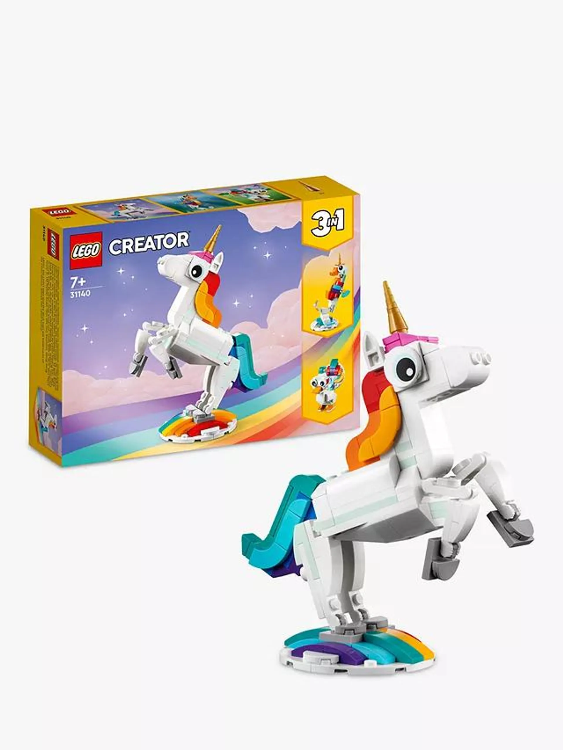 LEGO Creator 3-in-1 31140 Magical Unicorn