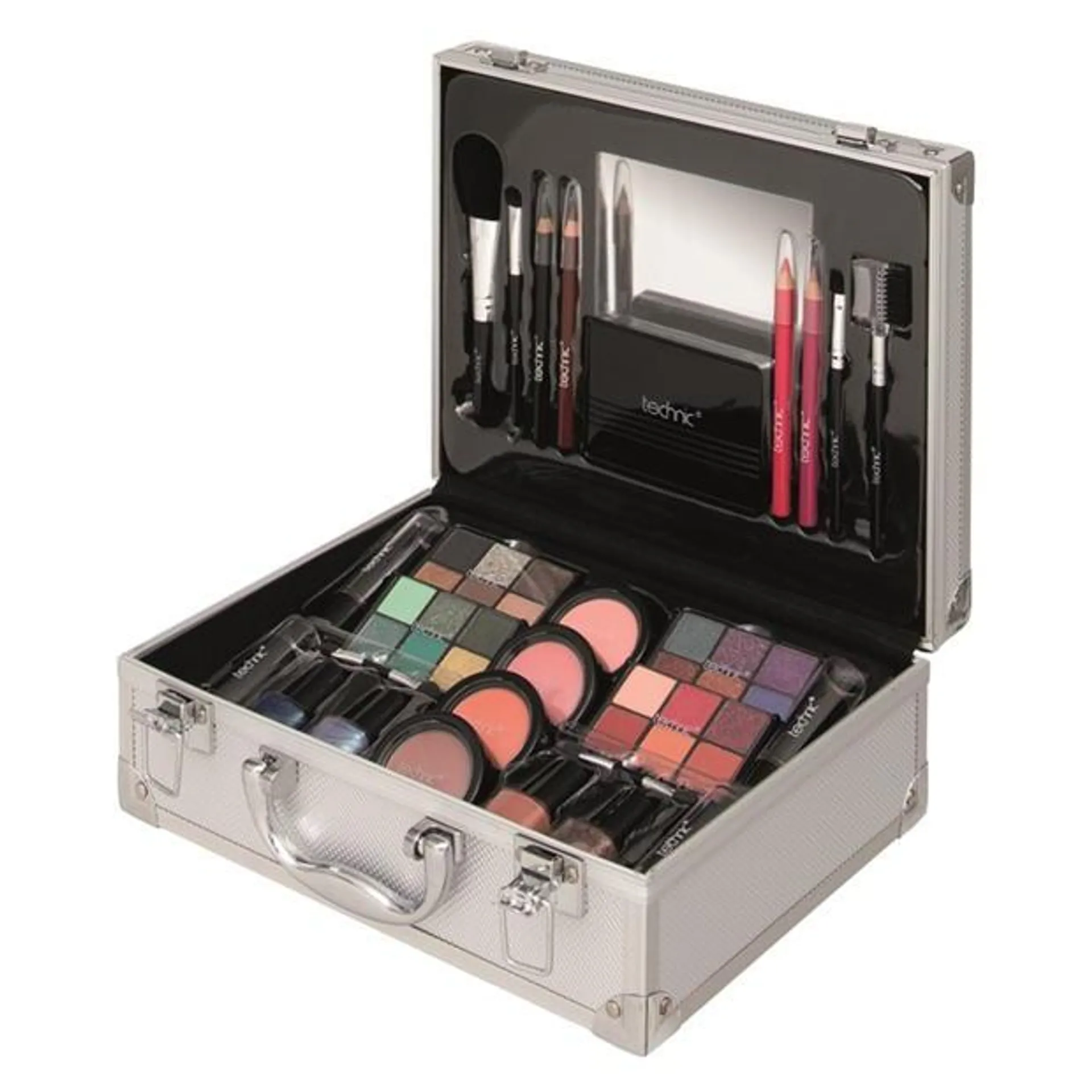 Large Silver Makeup Beauty Case