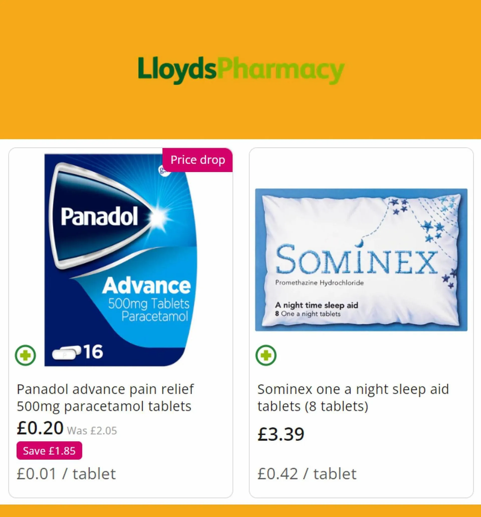 Lloyds Pharmacy leaflet