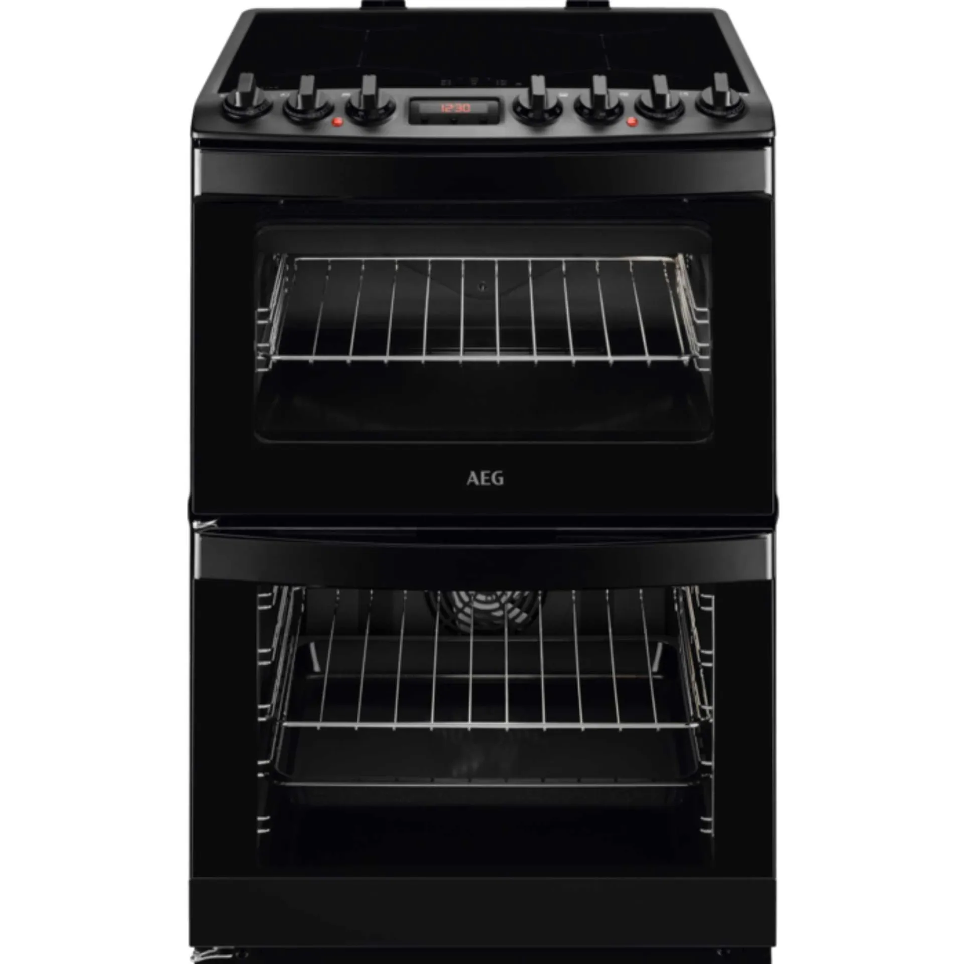 AEG CIB6742MCB Electric Double Oven With Induction Hob