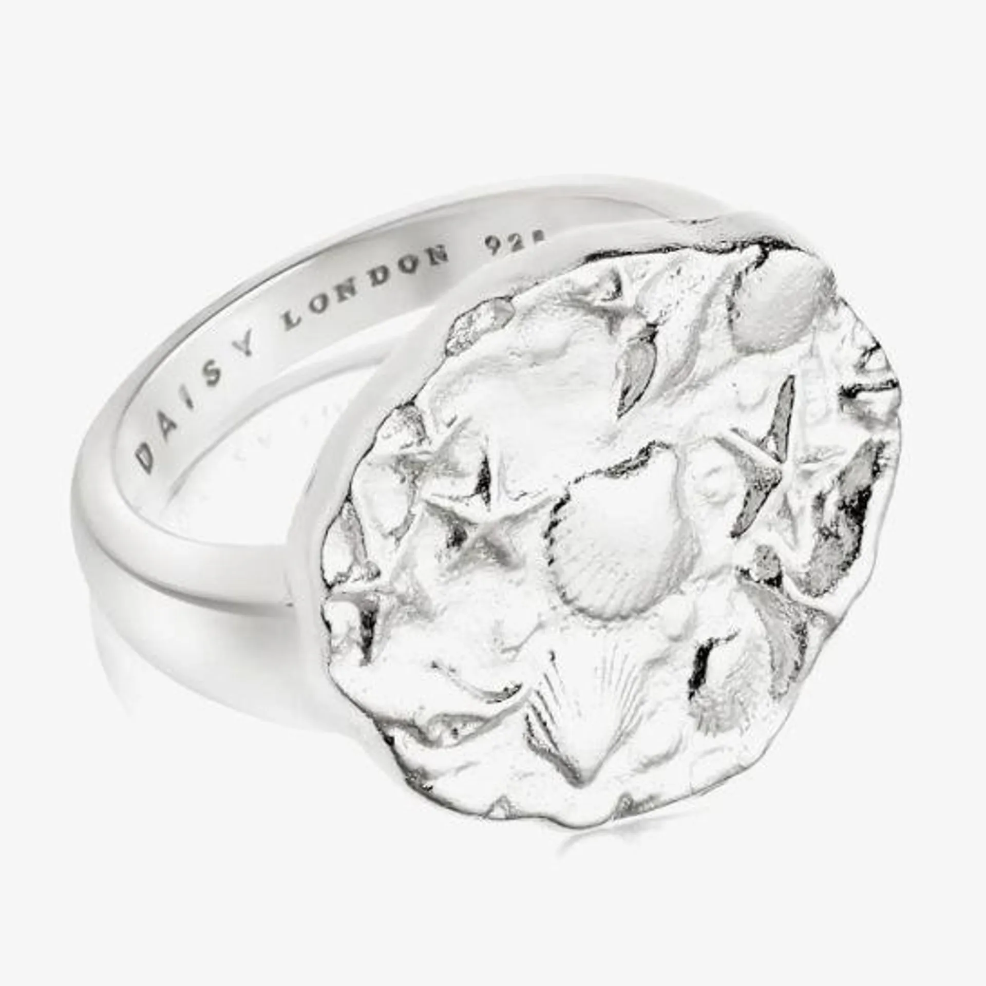 Daisy London Isla Sterling Silver Fossil Ring SSR01_SLV