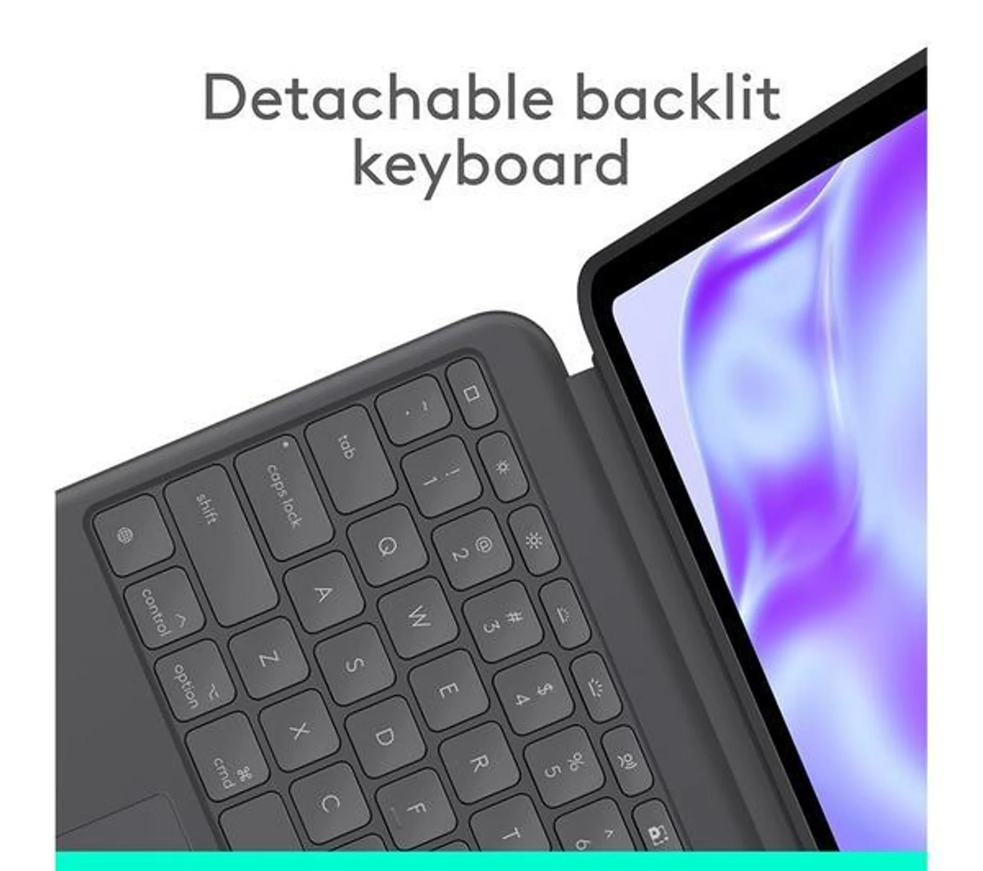 LOGITECH Combo Touch 13” iPad Pro Keyboard Folio - Graphite