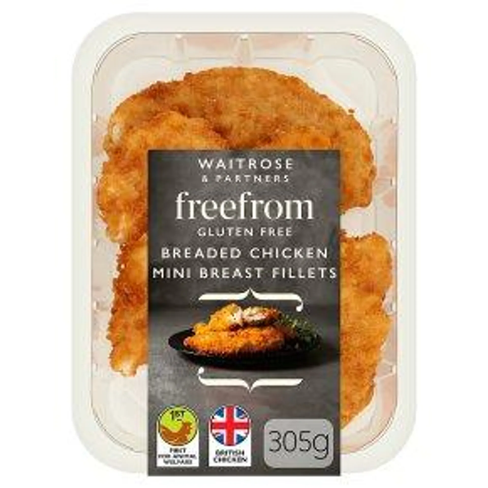 Waitrose Freefrom Gluten Free Breaded Chicken Mini Breast Fillets