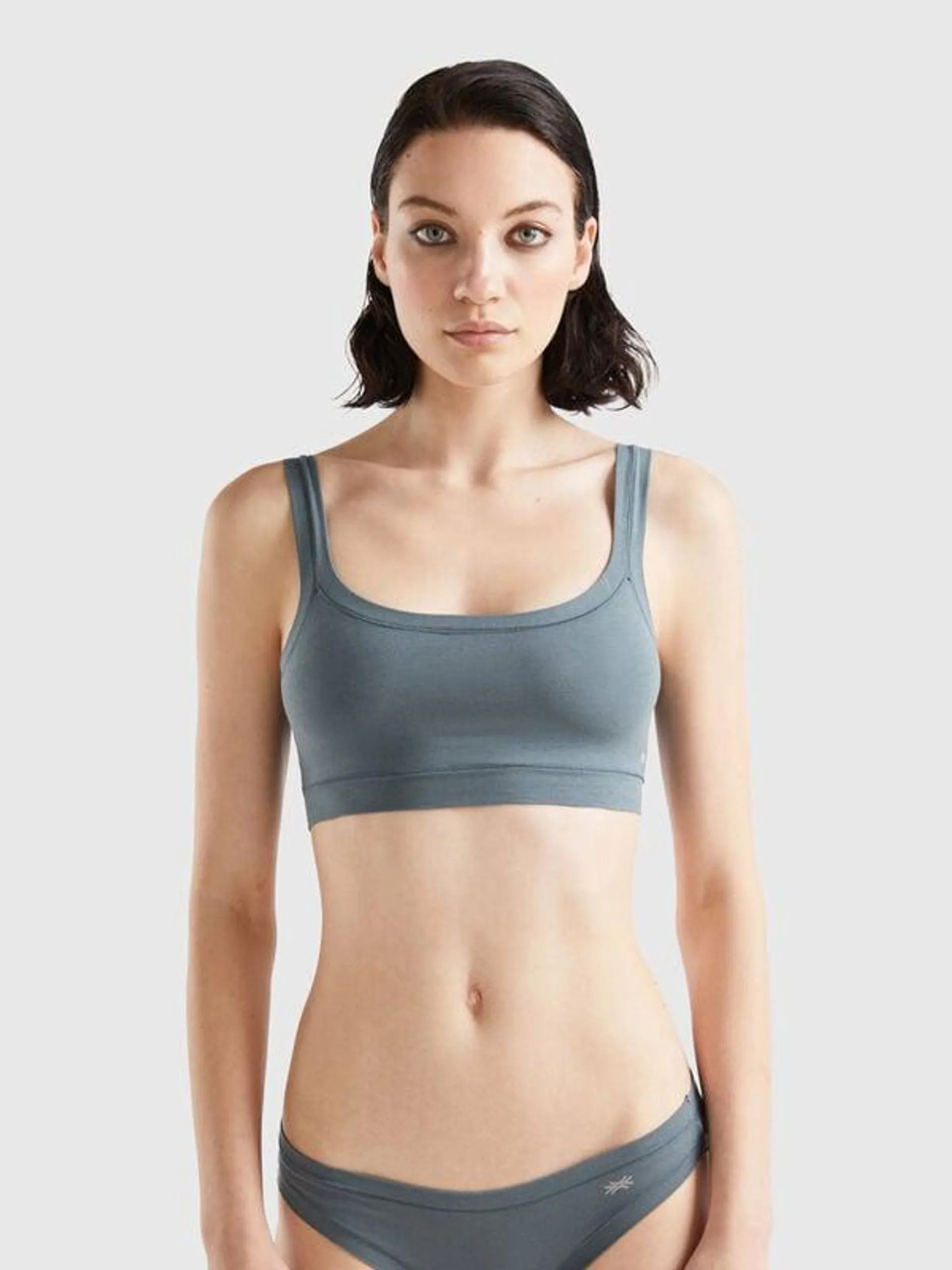 Super stretch organic cotton bra
