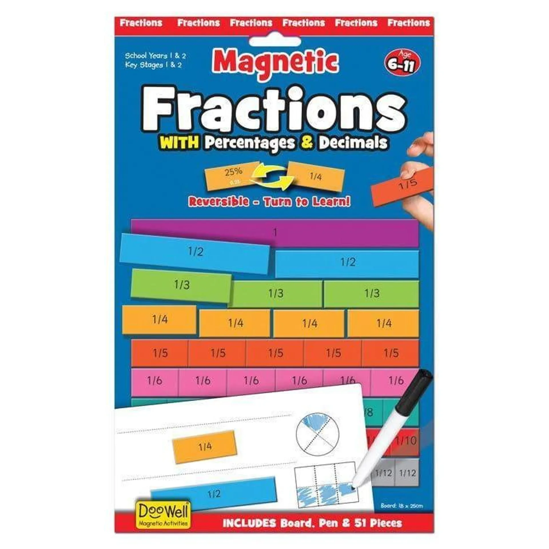 Magnetic Learning Activities Fractions