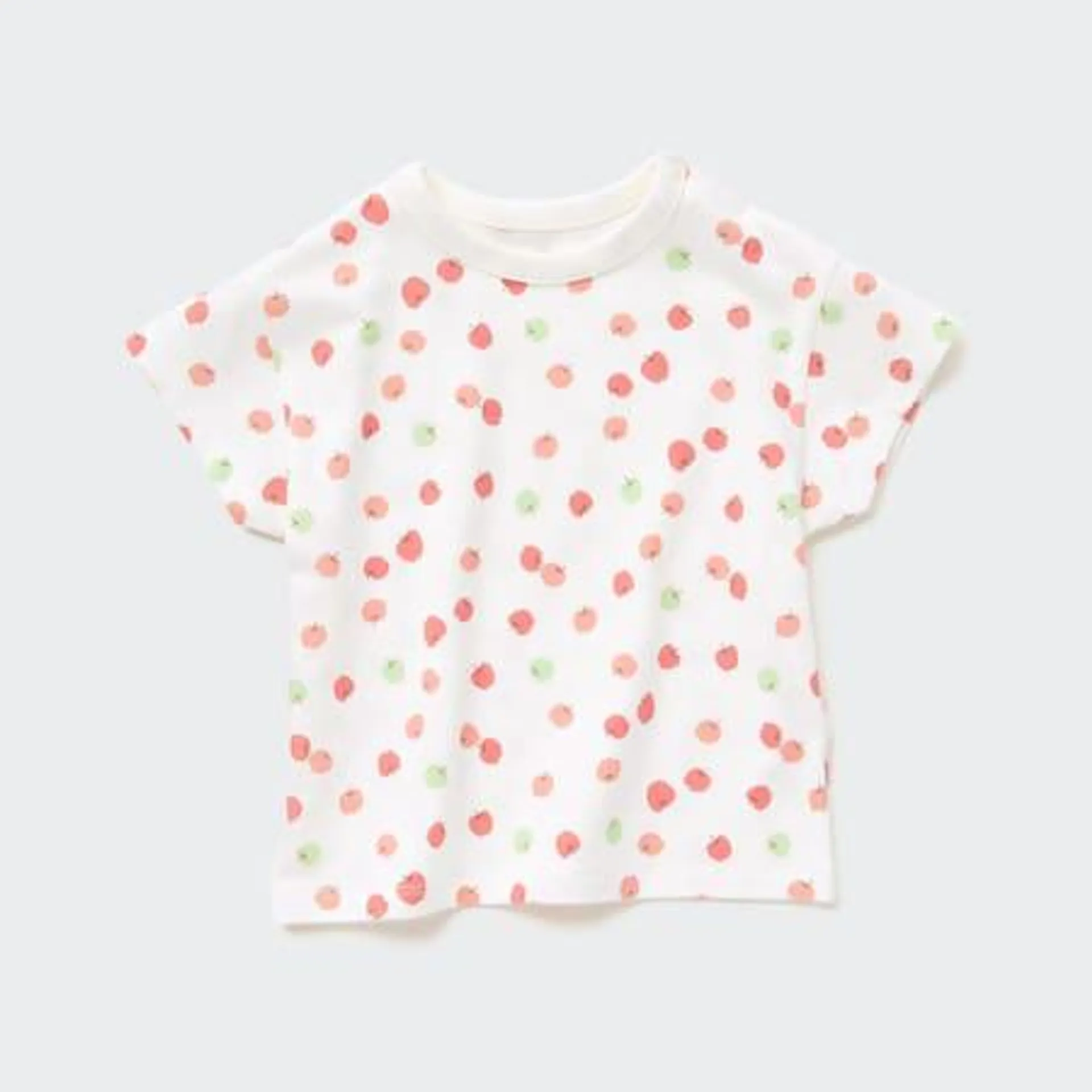 Toddler DRY Fruit Print Crew Neck Short Sleeved T-Shirt