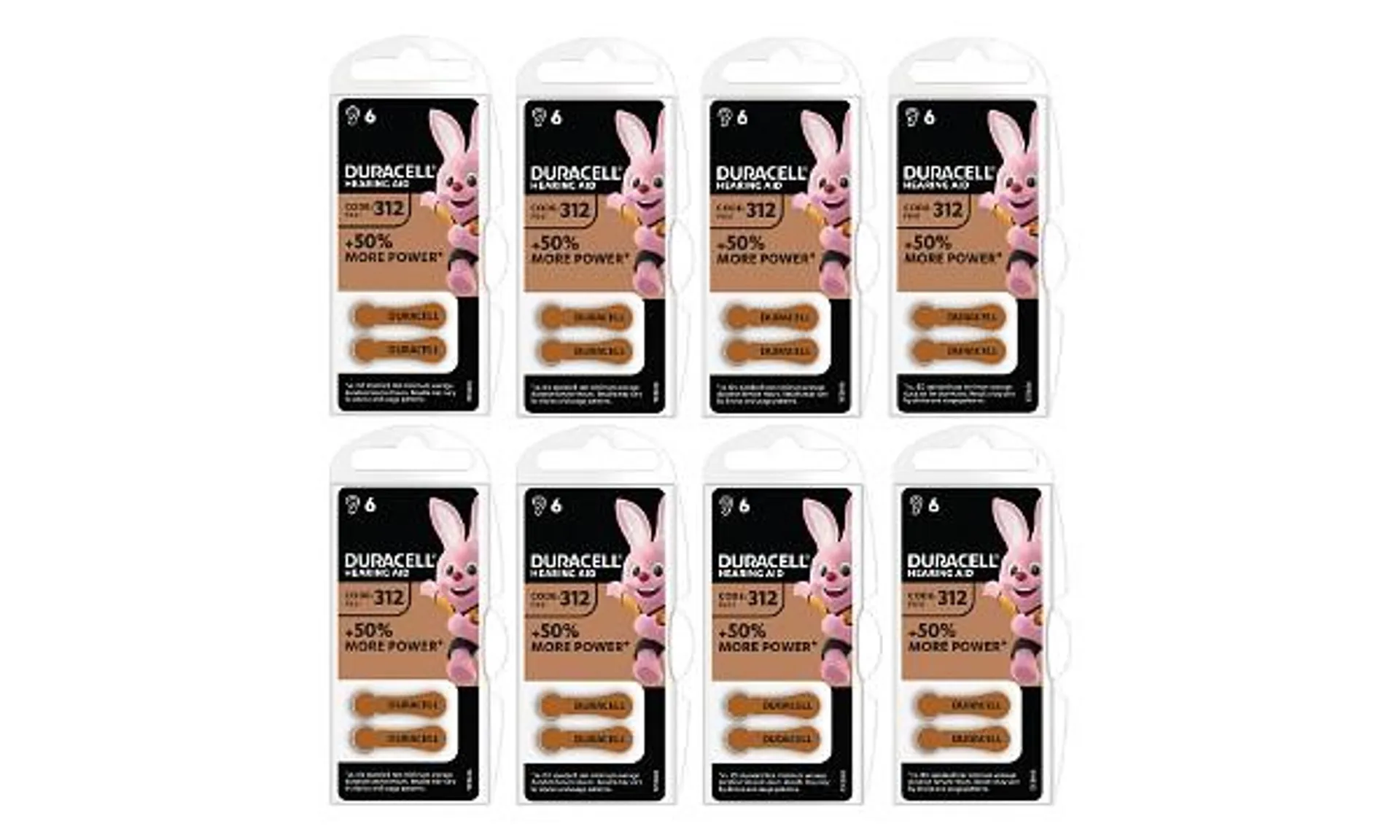 Duracell Hearing Aid Battery 8 x 6 Pack