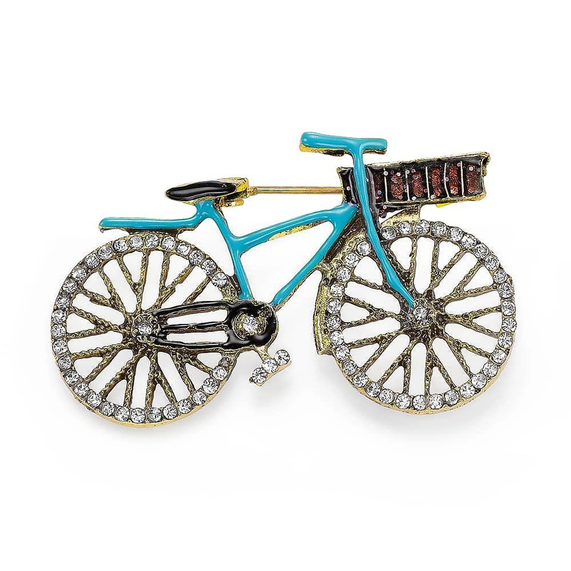 Pedal with Passion Bicycle Brooch