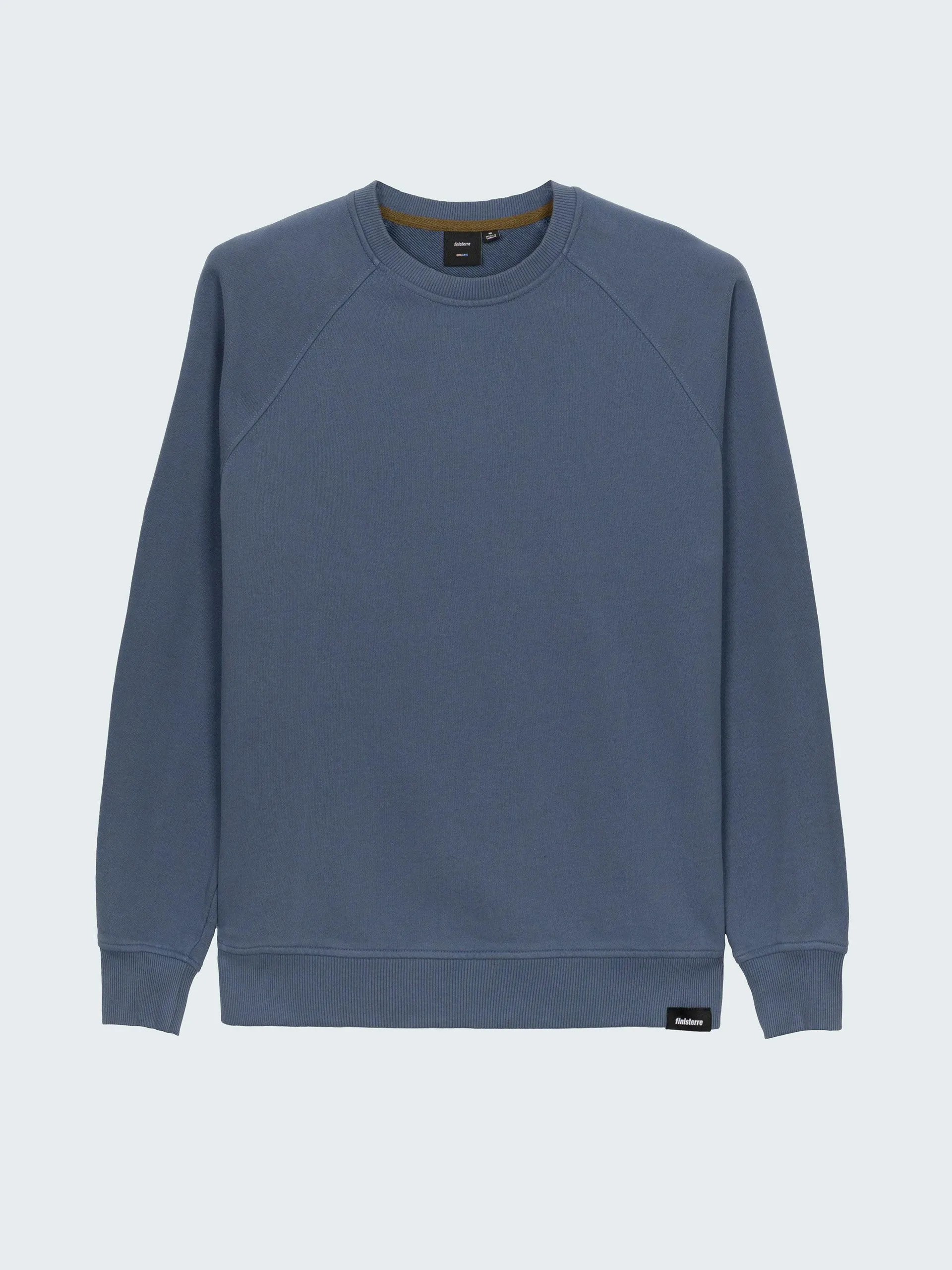 Organic cotton classic sweatshirt in indigo blue