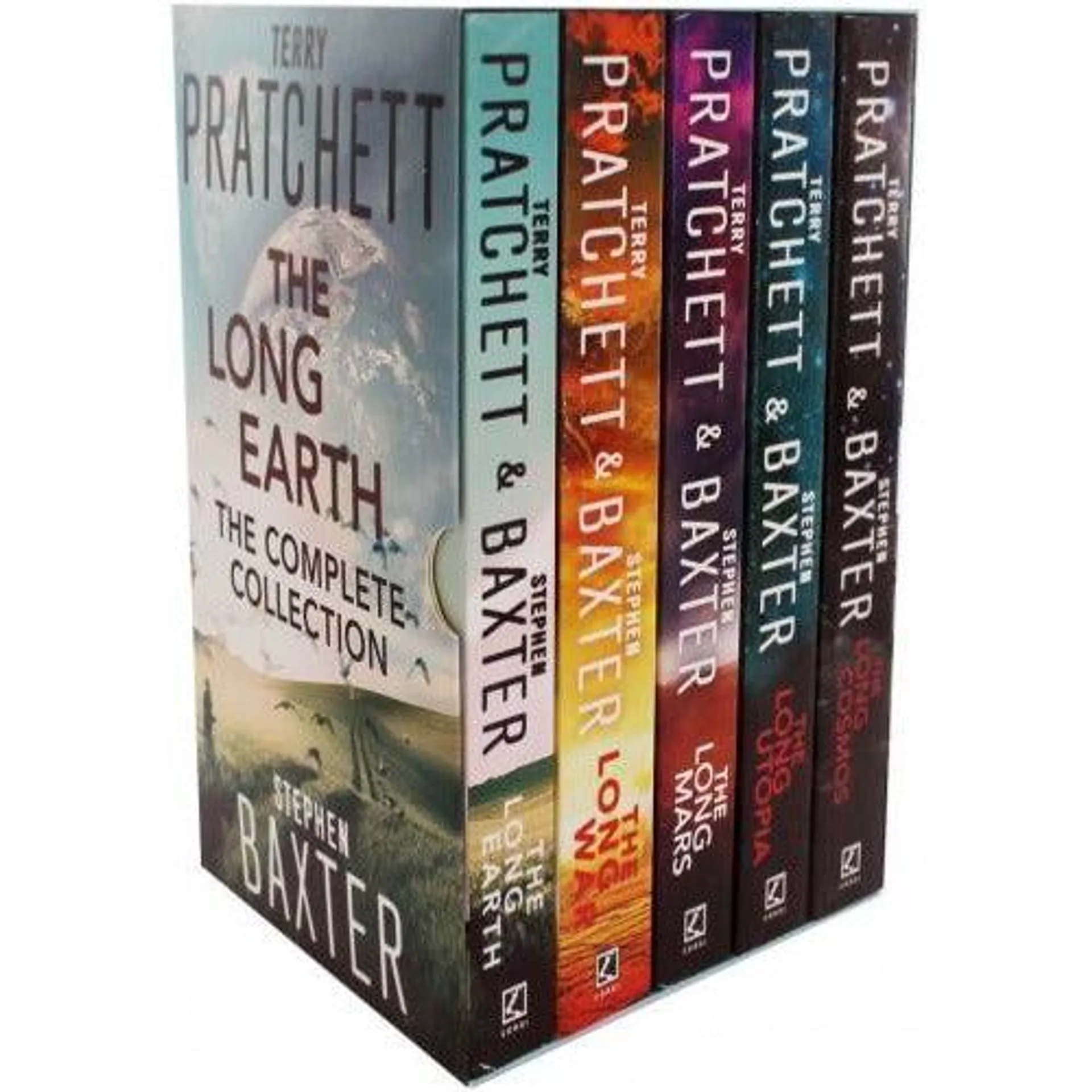 The Long Earth 5 Books Collection Set by Terry Pratchett & Stephen Baxter (The long earth, The long war, The long mars, The long utopia, The long cosmos)