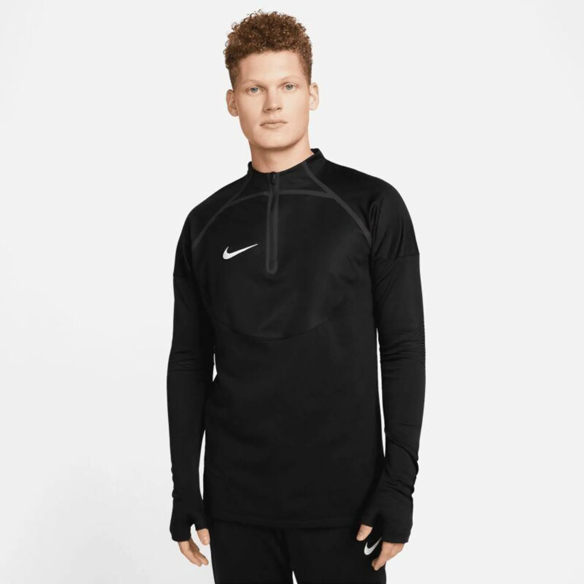 Nike Therma-FIT ADV Strike Winter Warrior 1/4 Zip L/S Drill Top - Black/Reflective Silver