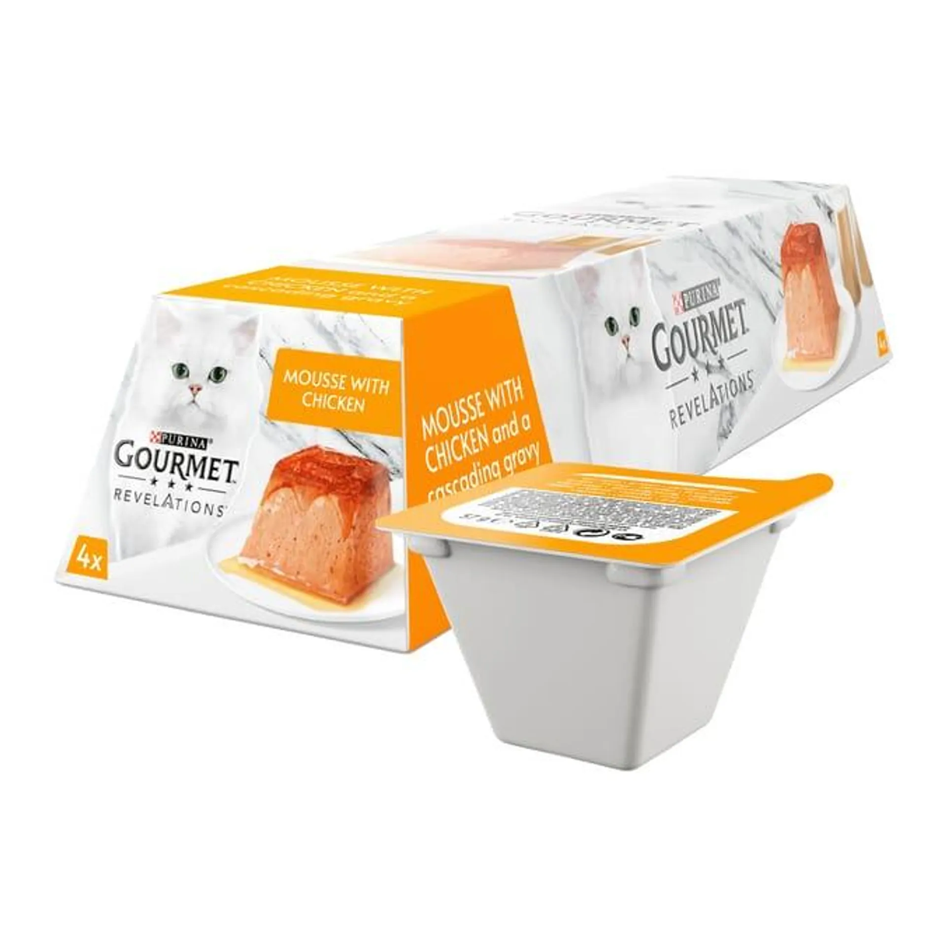 Gourmet Revelations Mousse Wet Cat Food 4x57g - Chicken