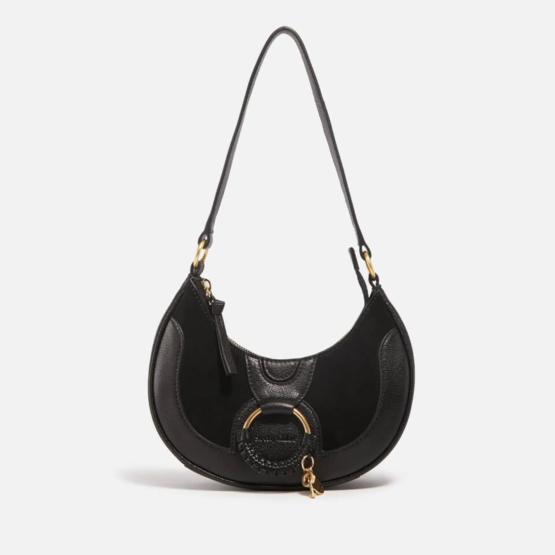 See By Chloé Hana Half Moon Leather Shoulder Bag