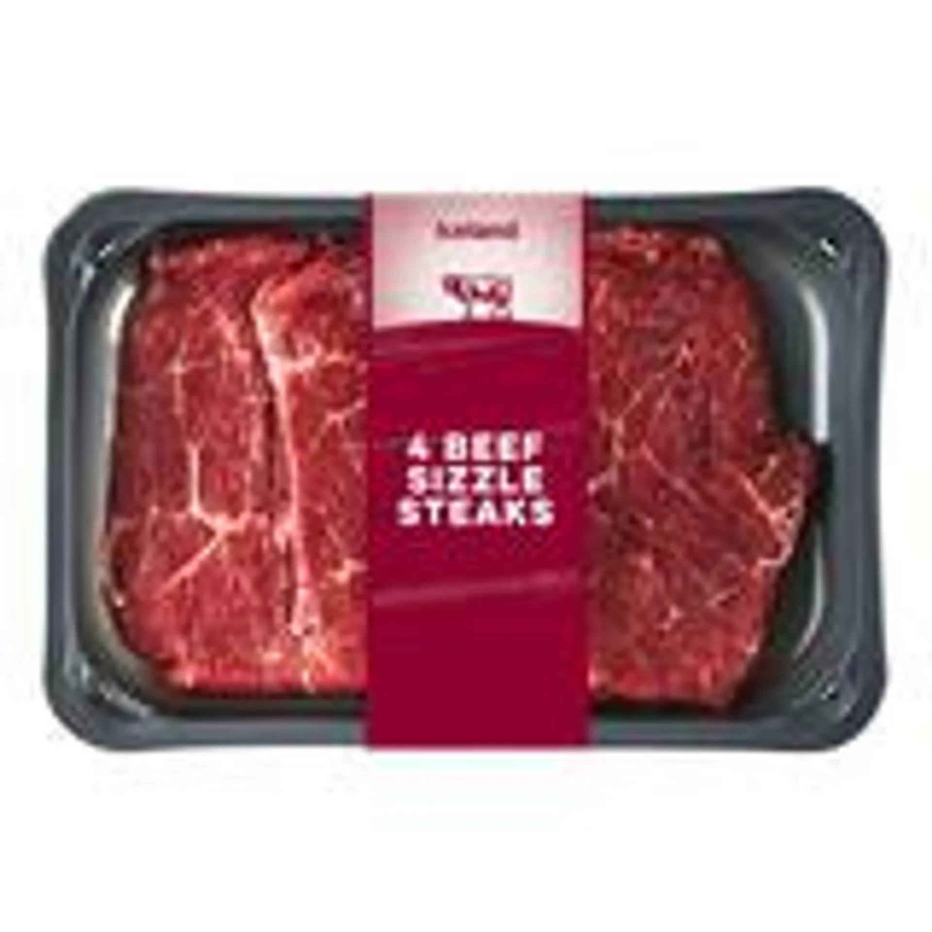 Iceland 4 Beef Sizzle Steaks 240g