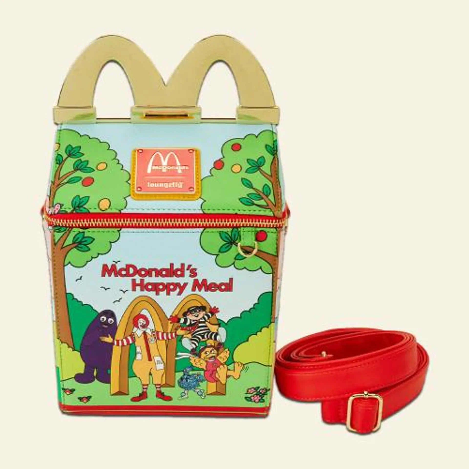 McDonald's Vintage Happy Meal Loungefly Crossbody Bag