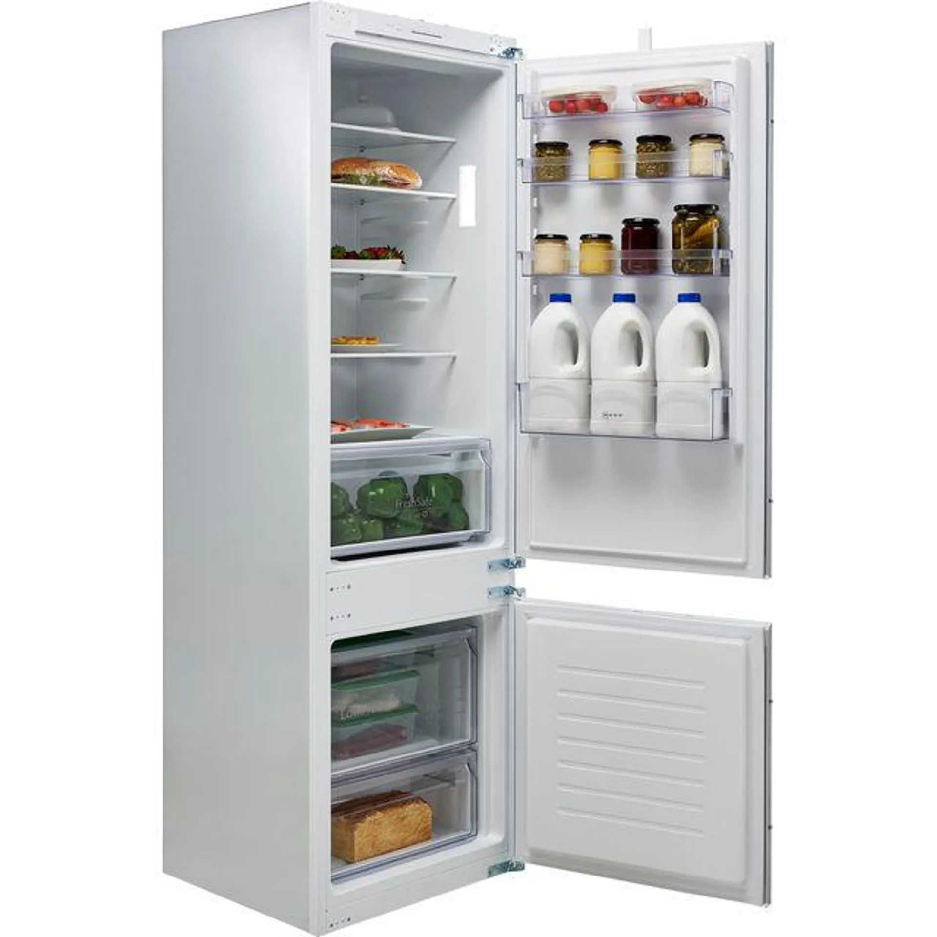 NEFF N30 KI5871SF0G Integrated 70/30 Fridge Freezer with Sliding Door Fixing Kit - White - F Rated