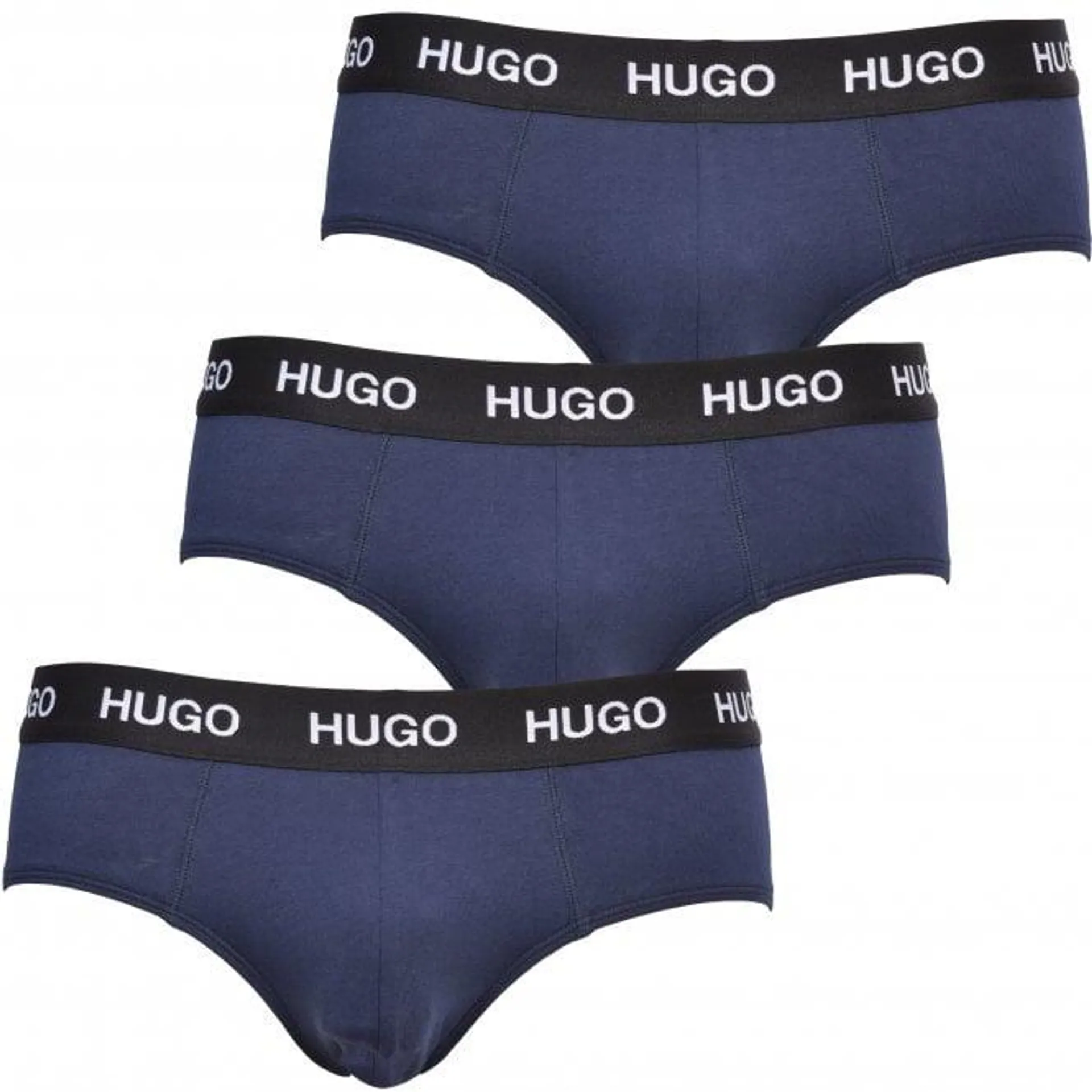 3-Pack Classic Logo Briefs, Navy