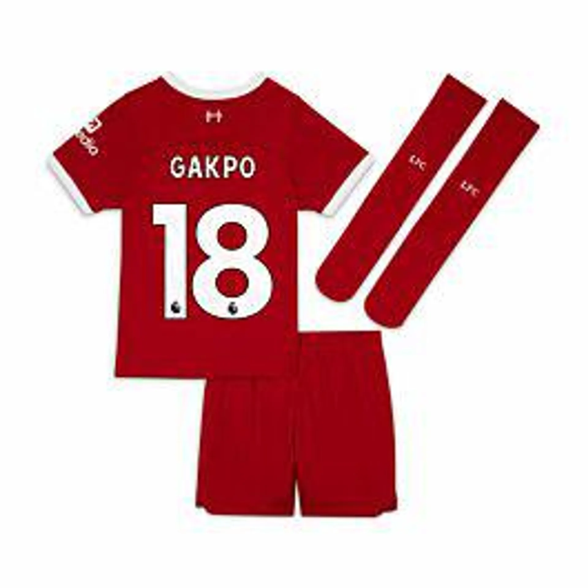 Nike Liverpool Home Gakpo 18 Mini Kit 2023-2024 (Premier League)