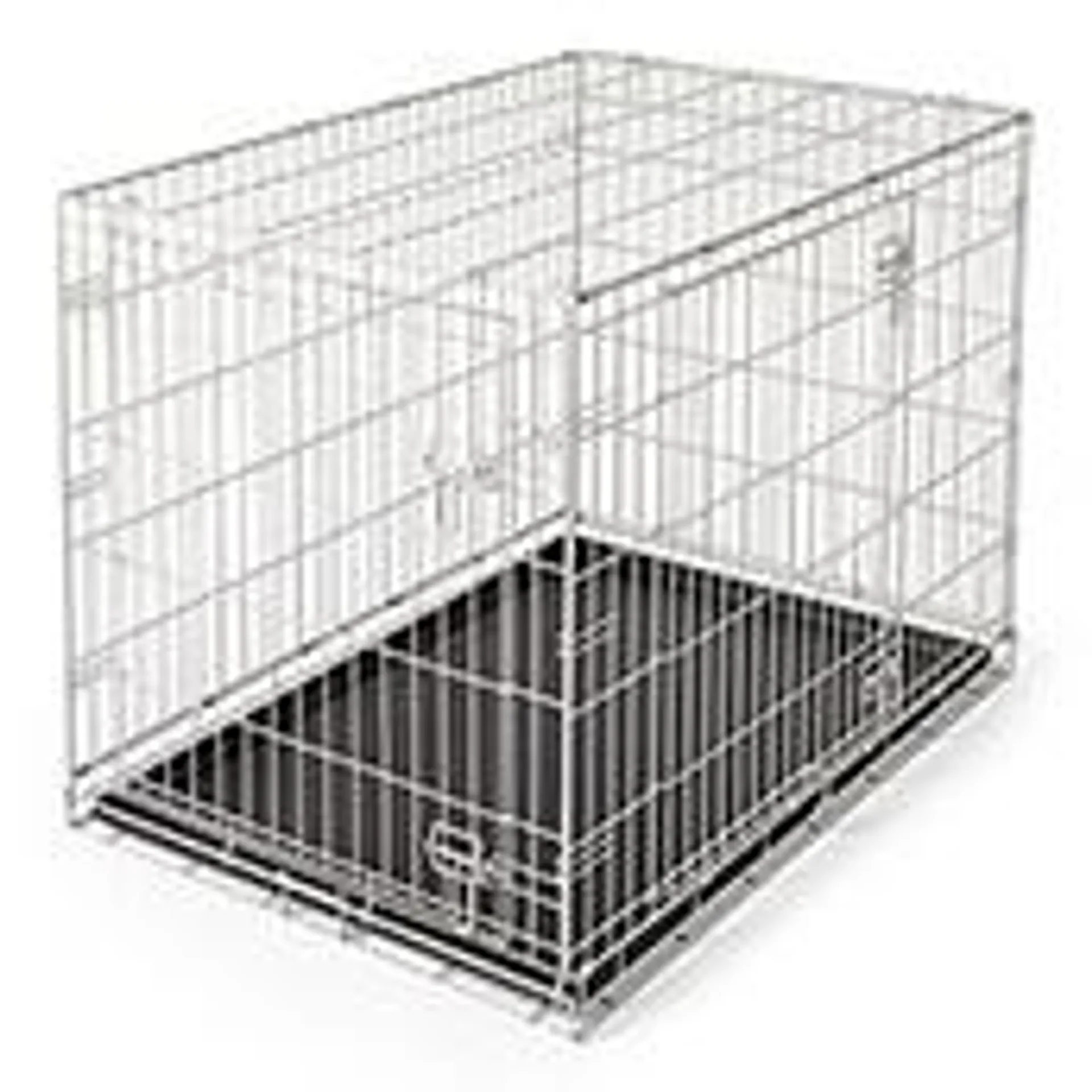 Pets at Home Double Door Dog Crate Grey Large