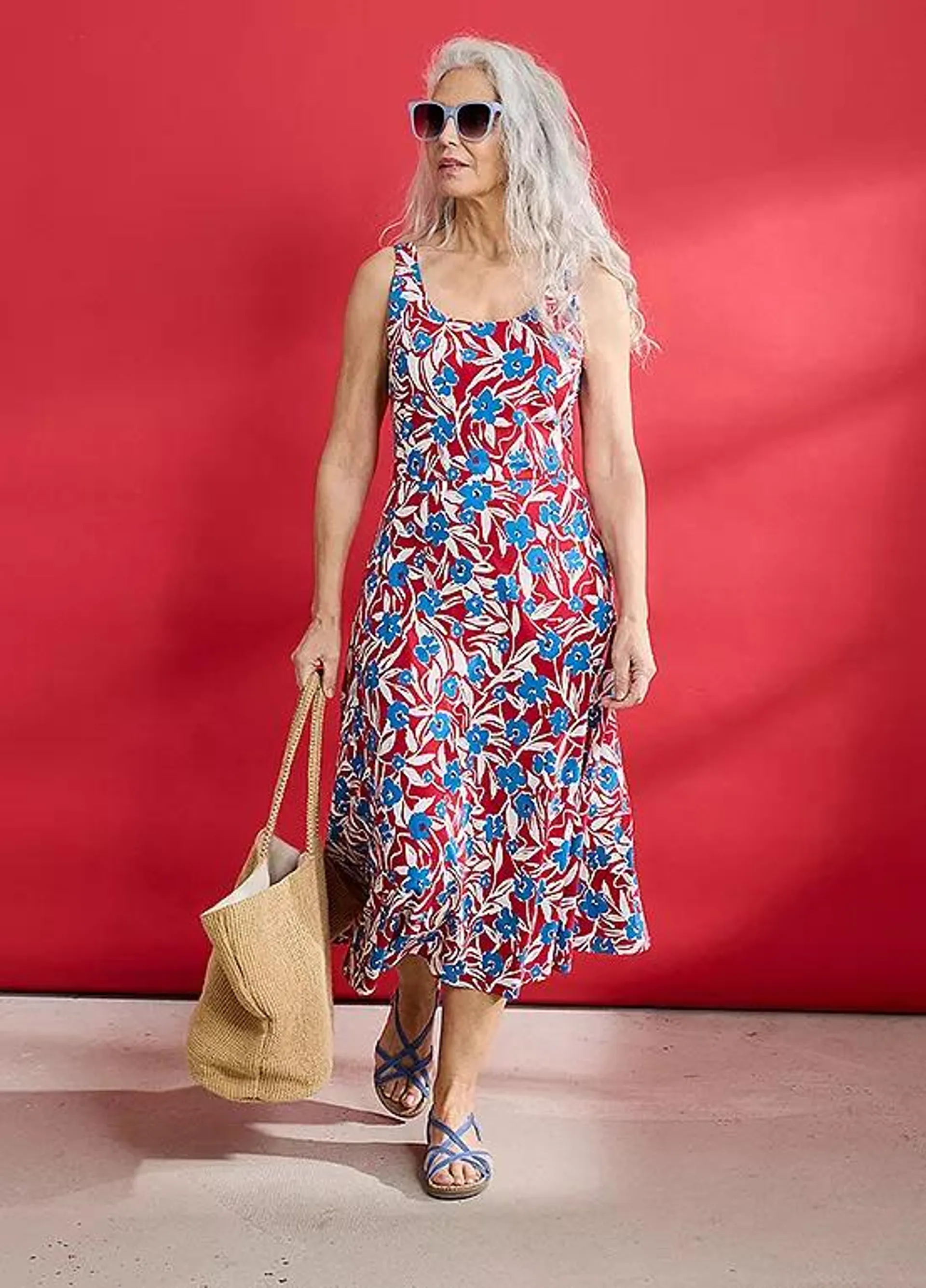 Seasalt Cornwall Red Sun Gleam Dress